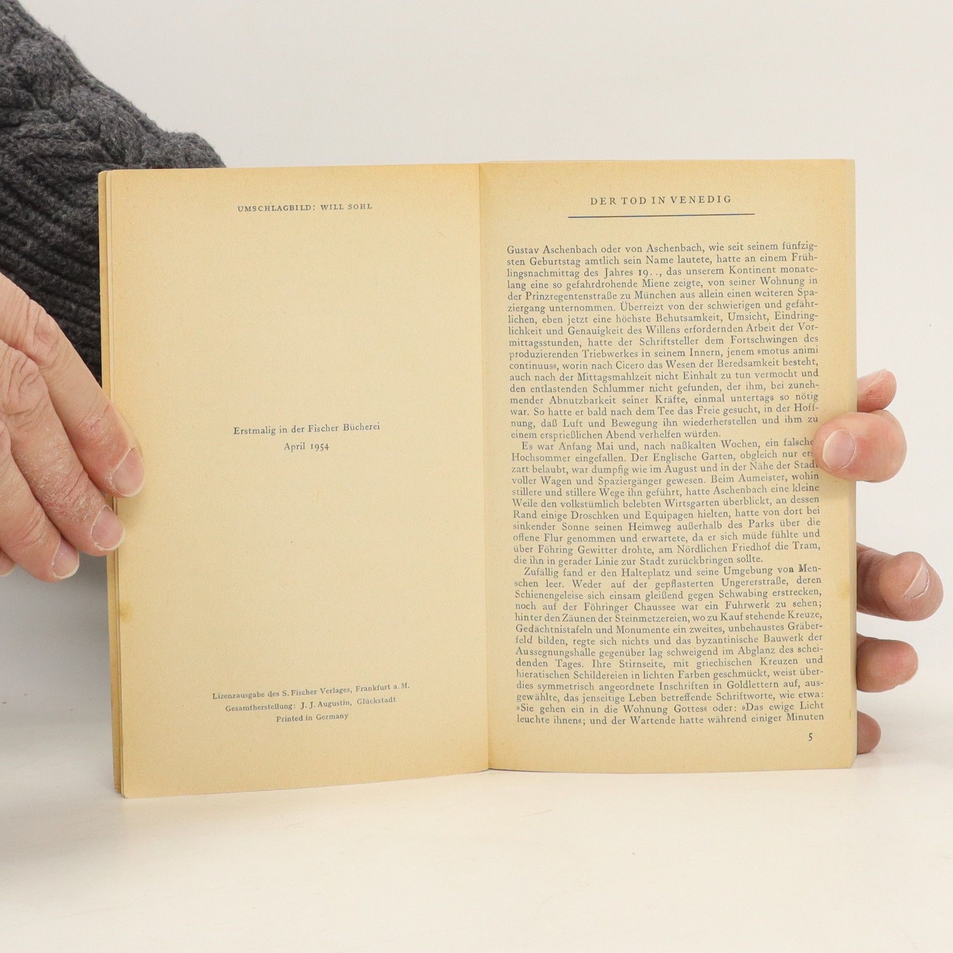 Thomas Mann Der Tod in Venedig