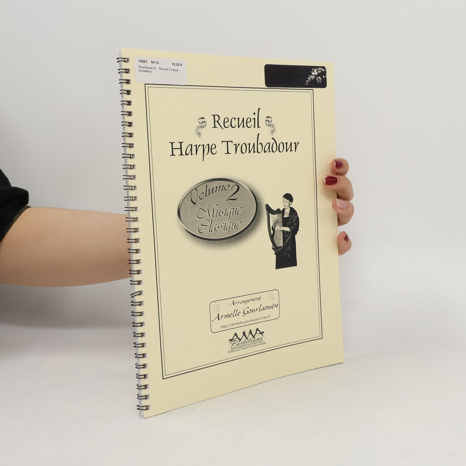 Armelle Gourlaouën Recueil Harpe Troubadour. Volume 2