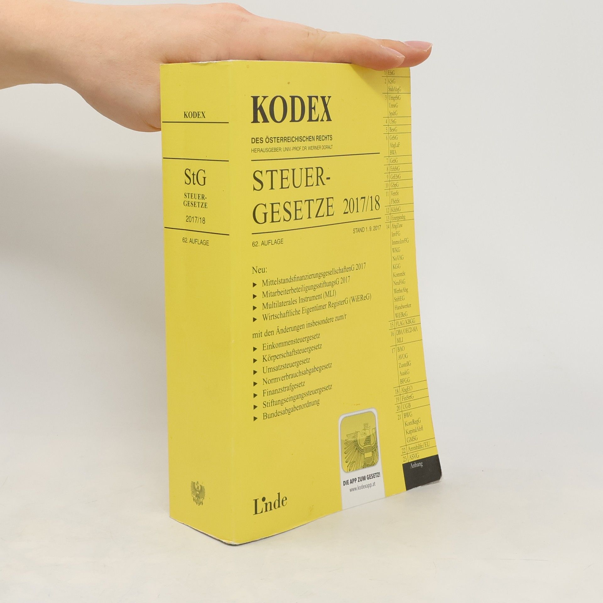 Andrei [Bearbeiter] Bodis KODEX Steuergesetze 2017/18