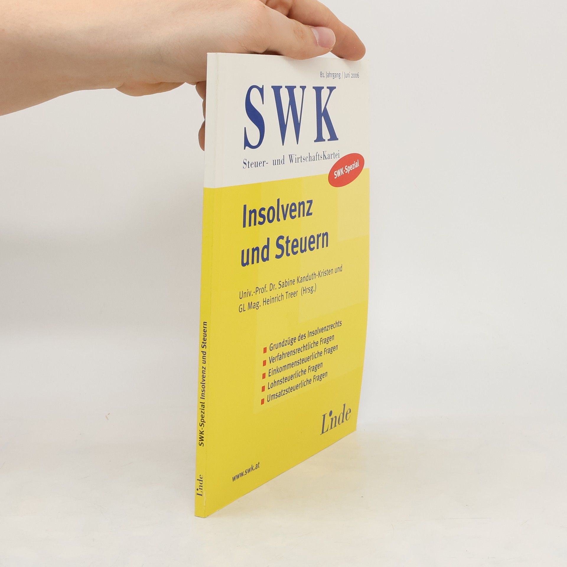 Sabine Kanduth Kristen Insolvenz und Steuern