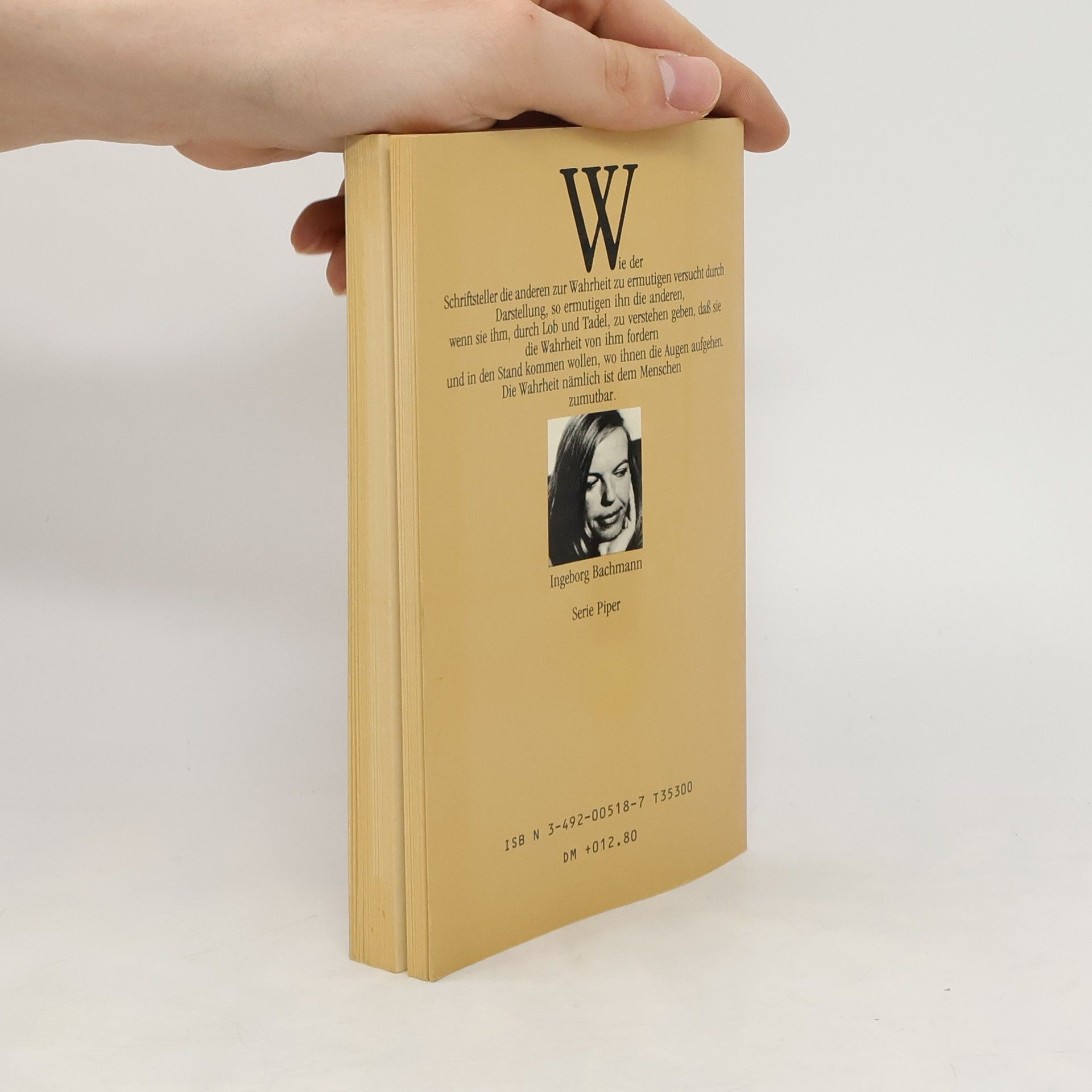 Ingeborg Bachmann Die Wahrheit ist dem Menschen zumutbar