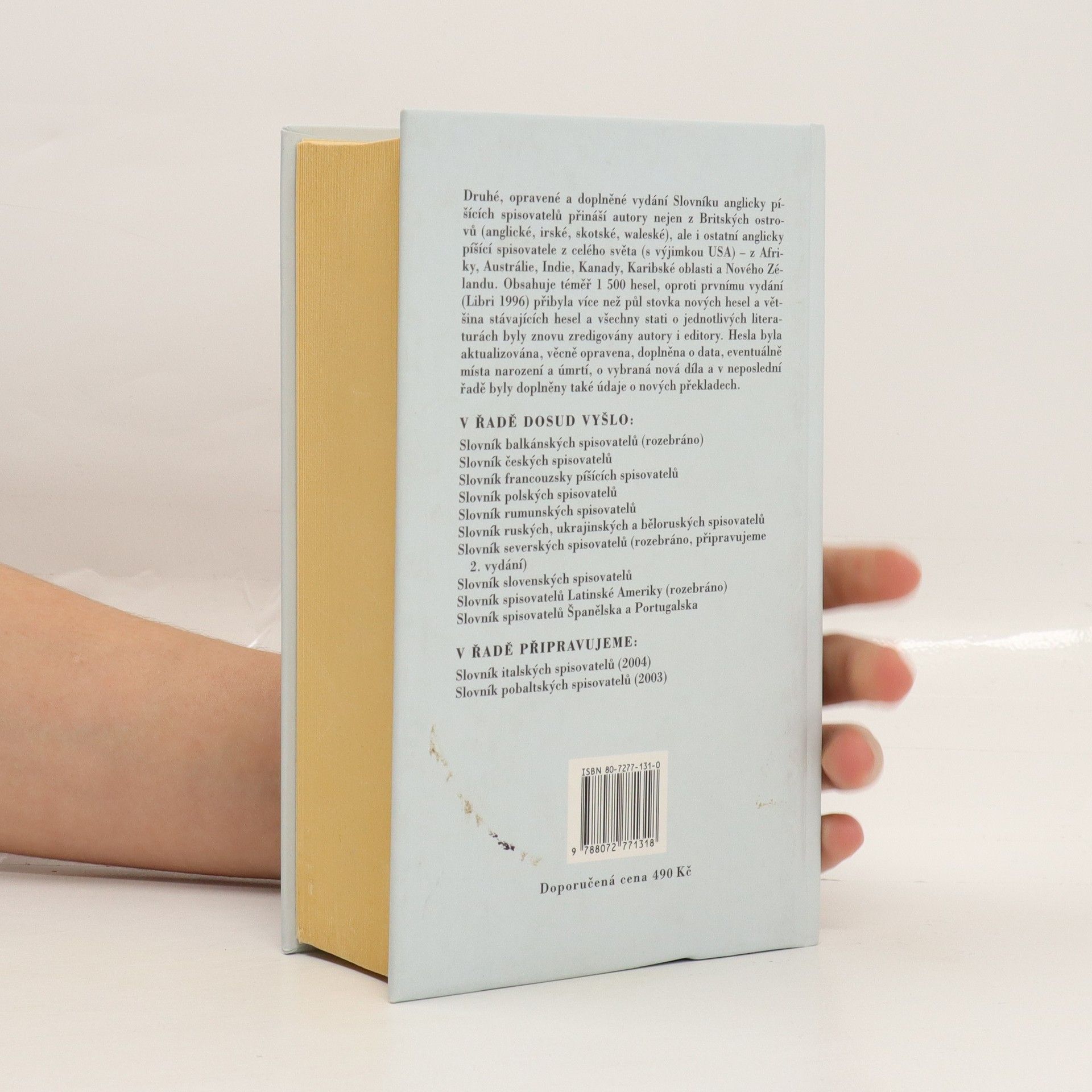 Martin Procházka Slovník spisovatelů. Anglická literatura