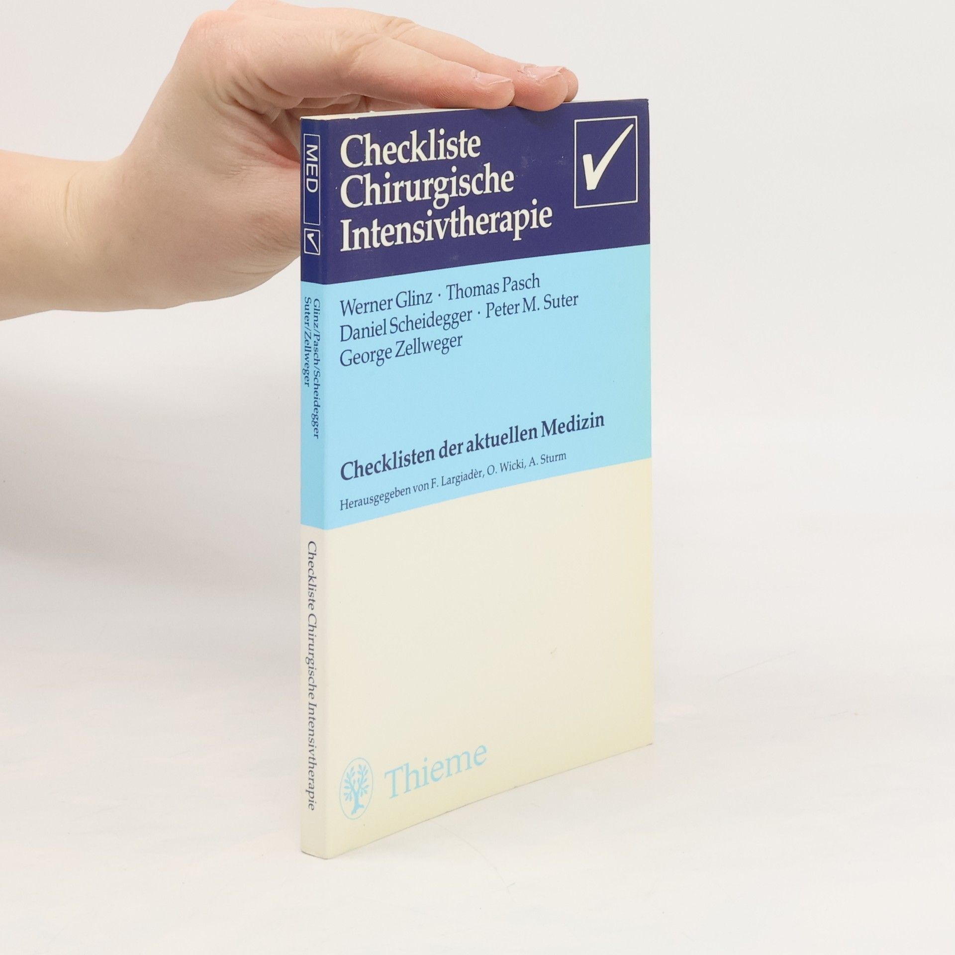 Werner Glinz Checkliste chirurgische Intensivtherapie