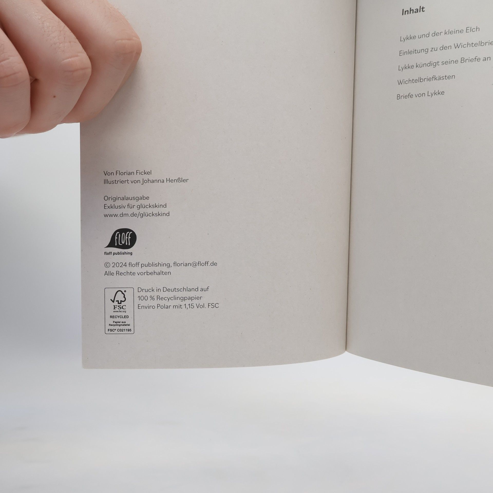 Florian Fickel Briefe von Wichtel Lykke