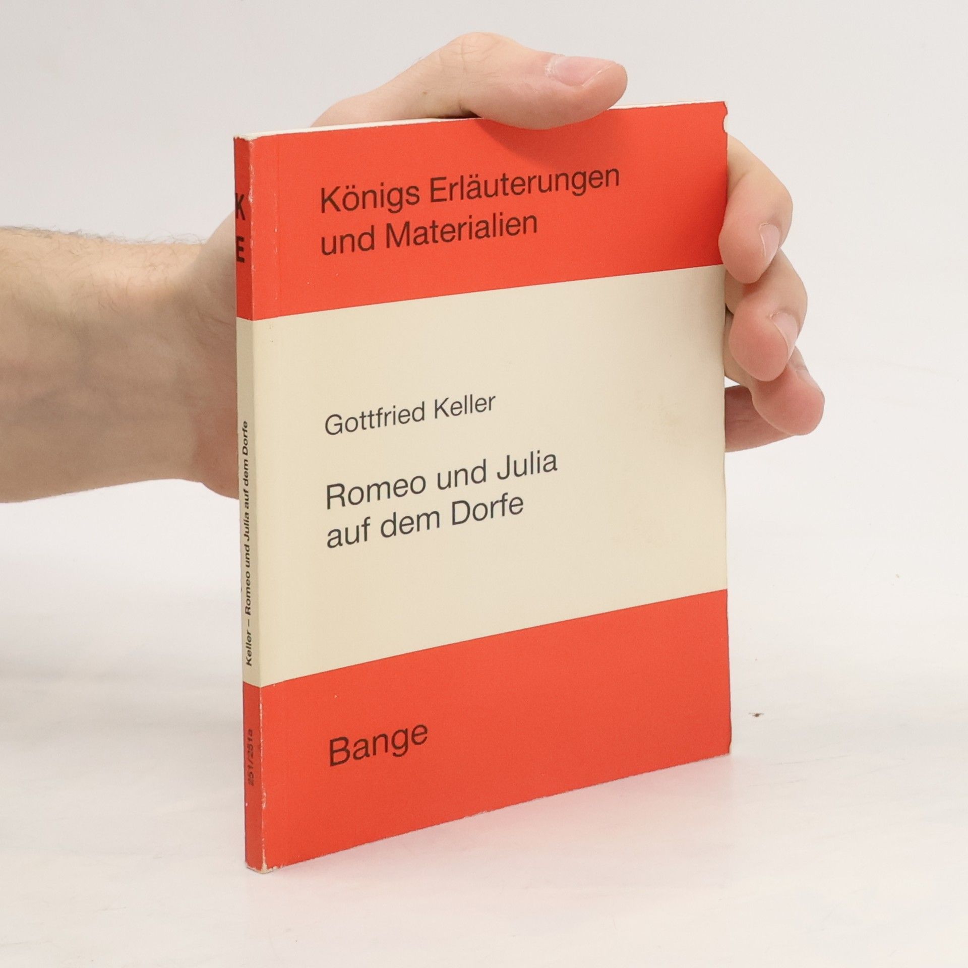Egon Ecker Erläuterungen zu Gottfried Keller, Romeo und Julia auf dem Dorfe