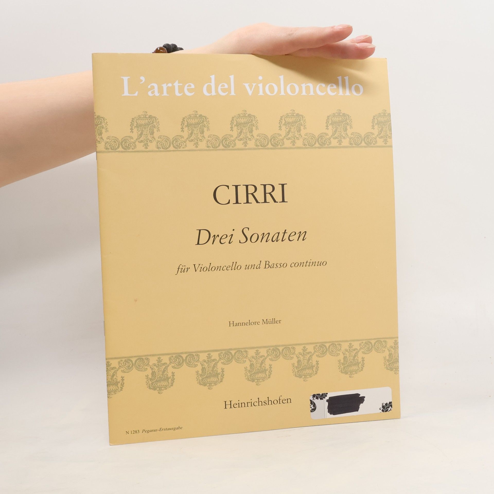 Hannelore Müller Cirri. Drei Sonaten für Violoncello und Basso continuo