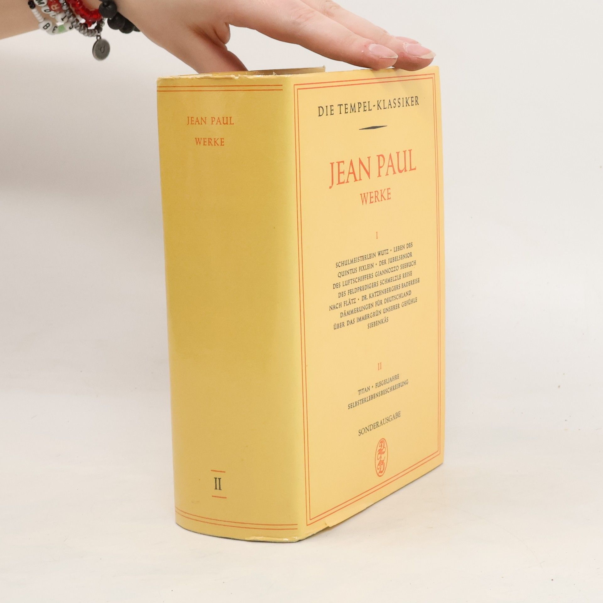 JeanPaul Belmondo Die Tempel Klassiker. Jean Paul: Werke. Band II.