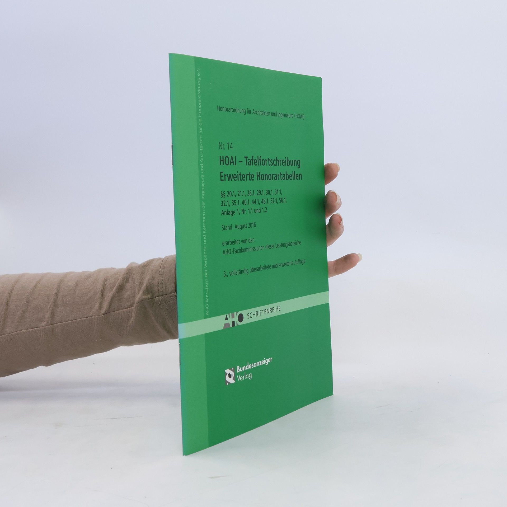 Collectif d'auteurs HOAI - Tafelfortschreibung - erweiterte Honorartabellen