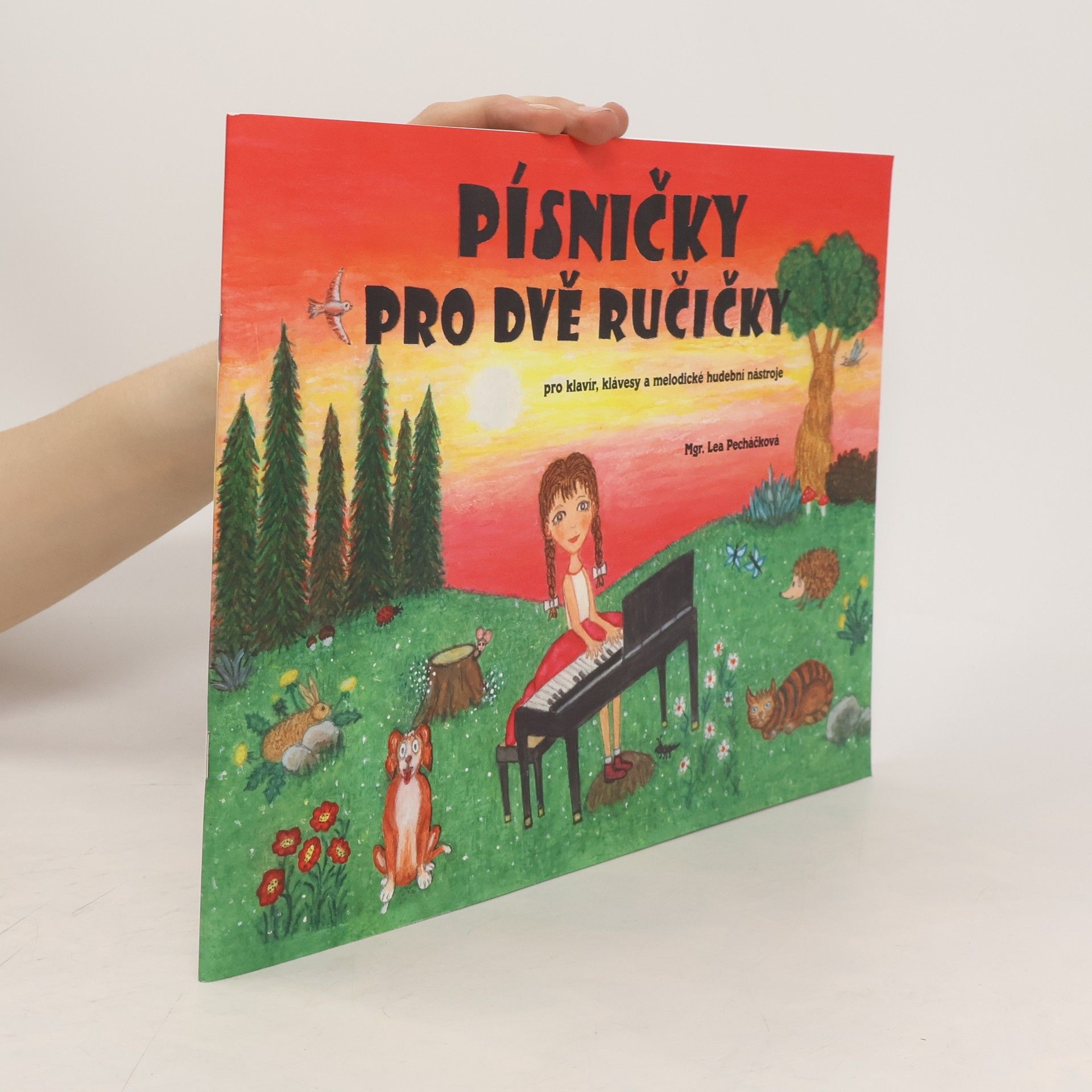 Lea Pecháčková Písničky pro dvě ručičky : pro klavír, klávesy a melodické hudební nástroje