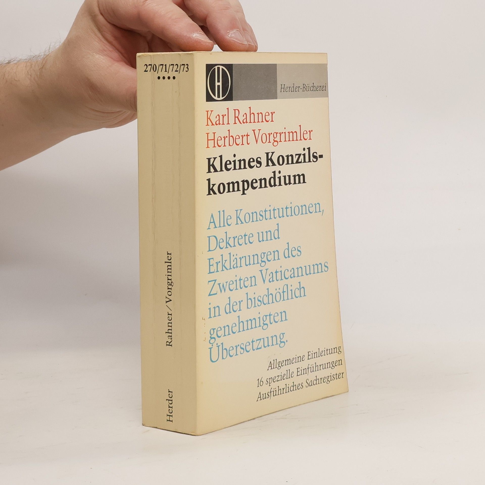 Herbert Vorgrimler Kleines Konzilskompendium