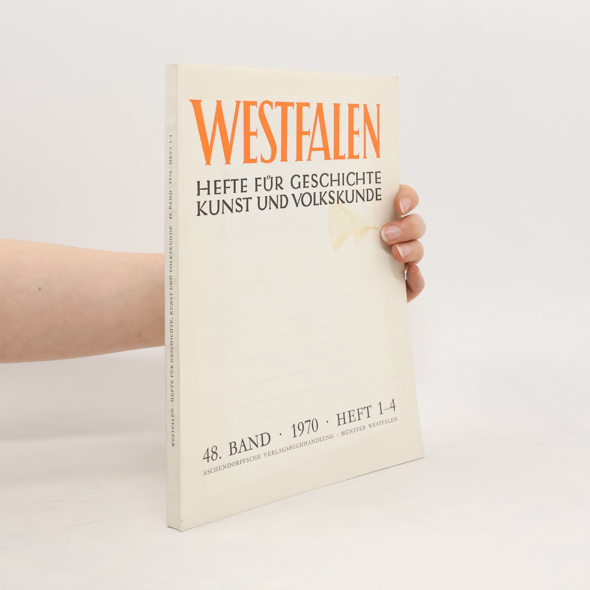 Collective Westfalen. Hefte für Geschichte Kunst und Volkskunde. Band 48
