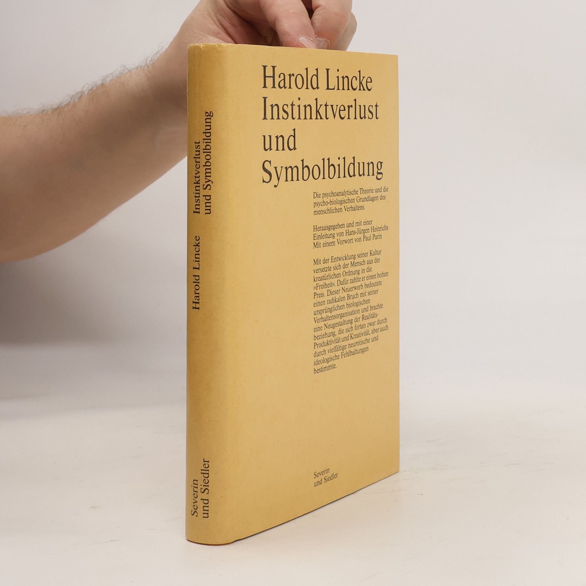 Harold Lincke Instinktverlust und Symbolbildung