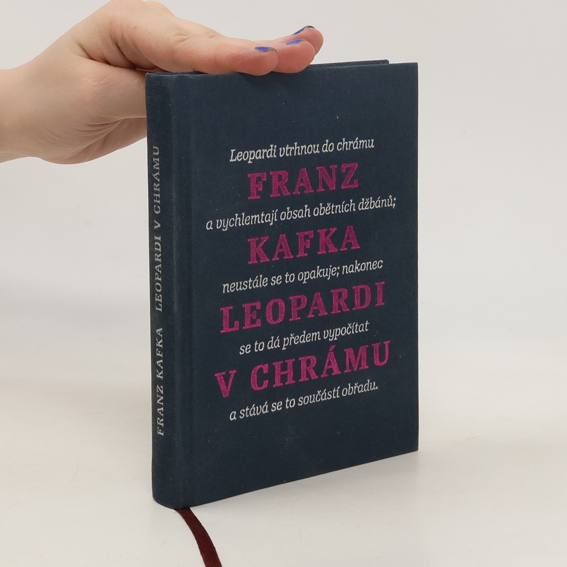 Franz Kafka Leopardi v chrámu: Myšlenky o sobě i o jiném