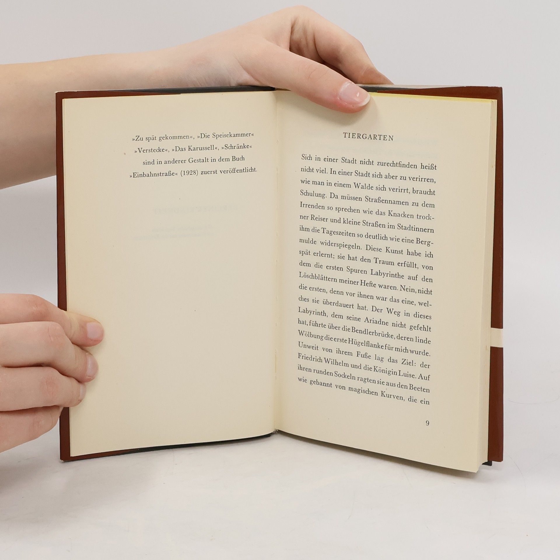 Walter Benjamin Berliner Kindheit um Neunzehnhundert