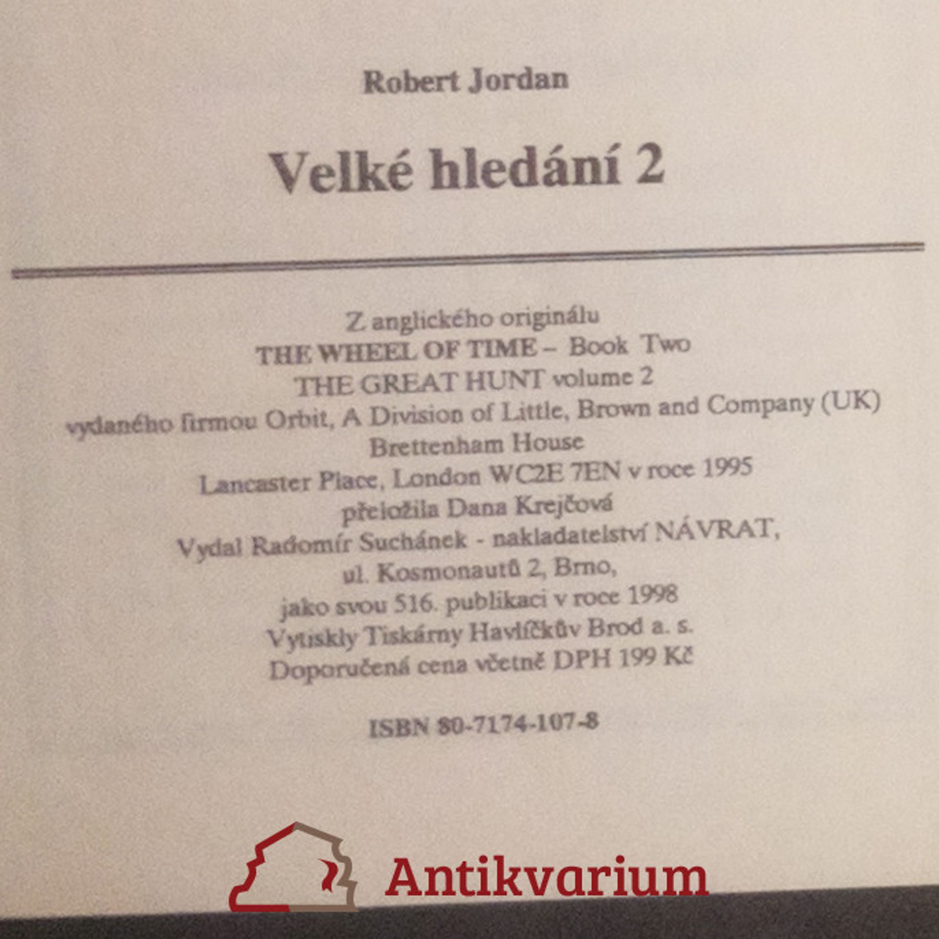 Robert Jordan Velké hledání 2
