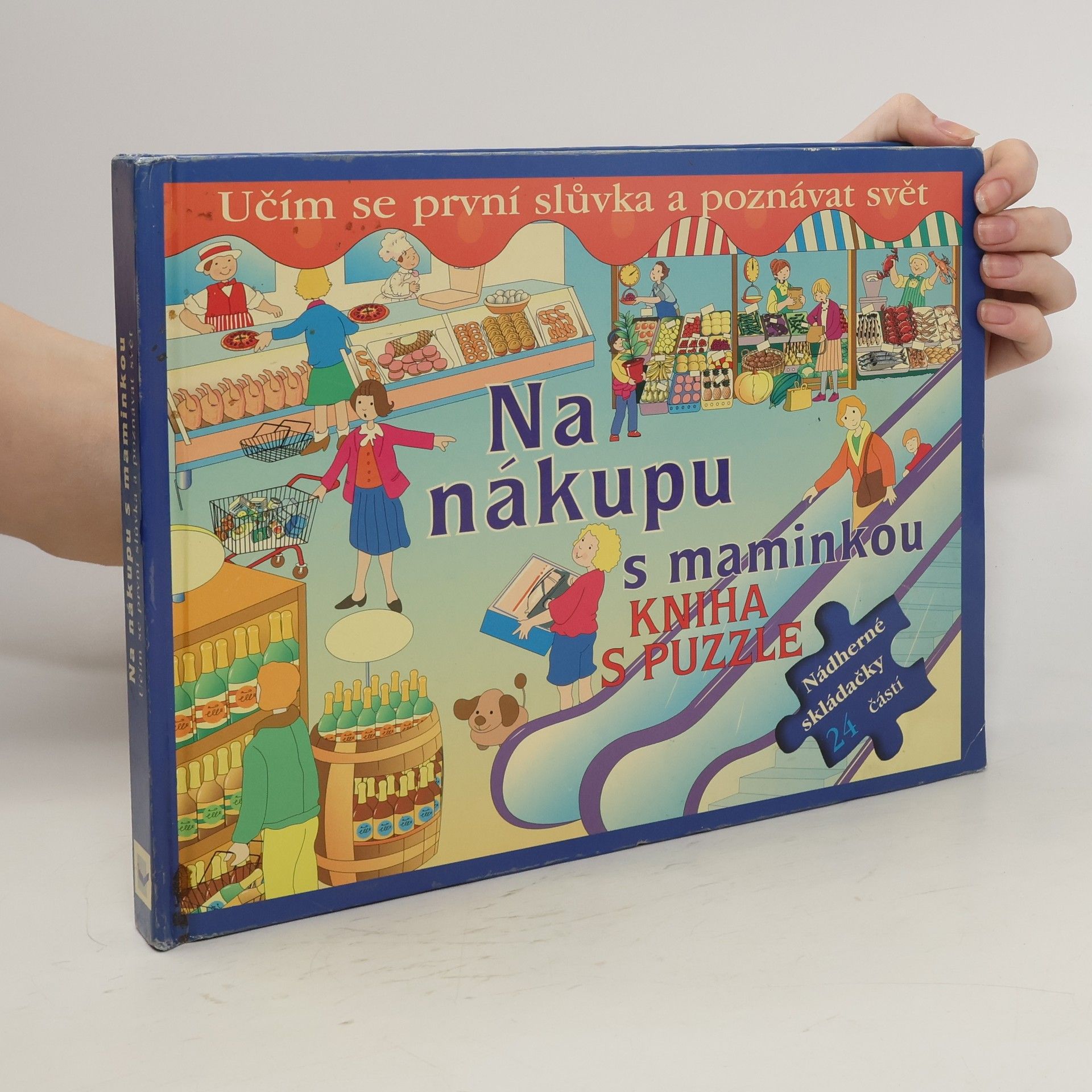 AA.VV. Na nákupu s maminkou. Učím se první slůvka a poznávat svět. Kniha s puzzle