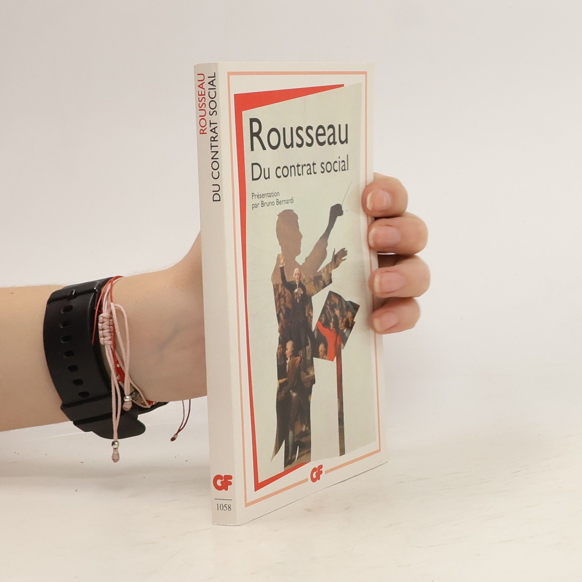 Jean-Jacques Rousseau Du contrat social. Vom Gesellschaftsvertrag, französische Ausgabe