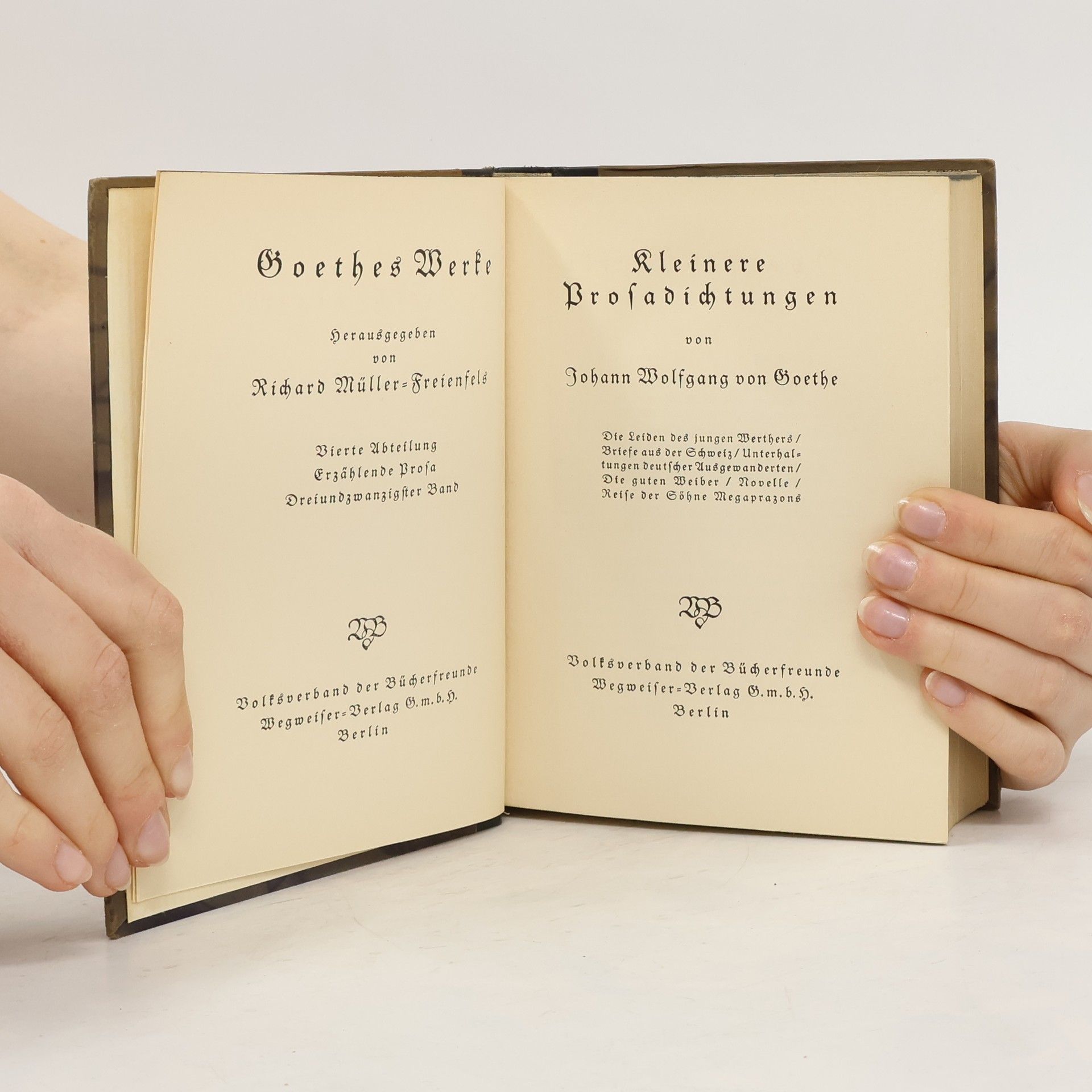 Johann Wolfgang von Goethe Kleinere Btosadichtungen