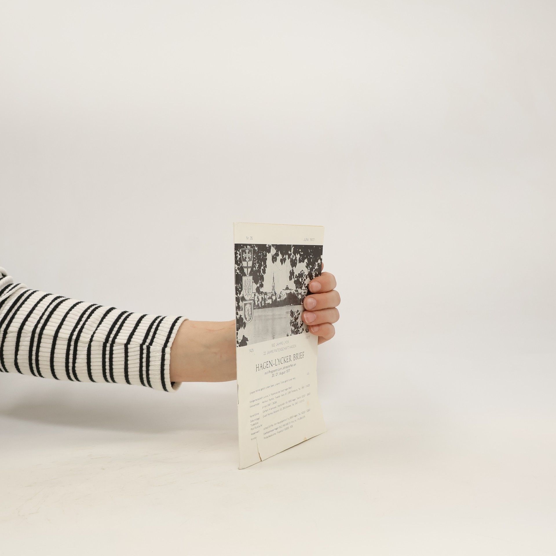 Collectif d'auteurs Hagen-Lycker Brief mit Programm zum Jahrestreffen am 20./ 21. August 1977