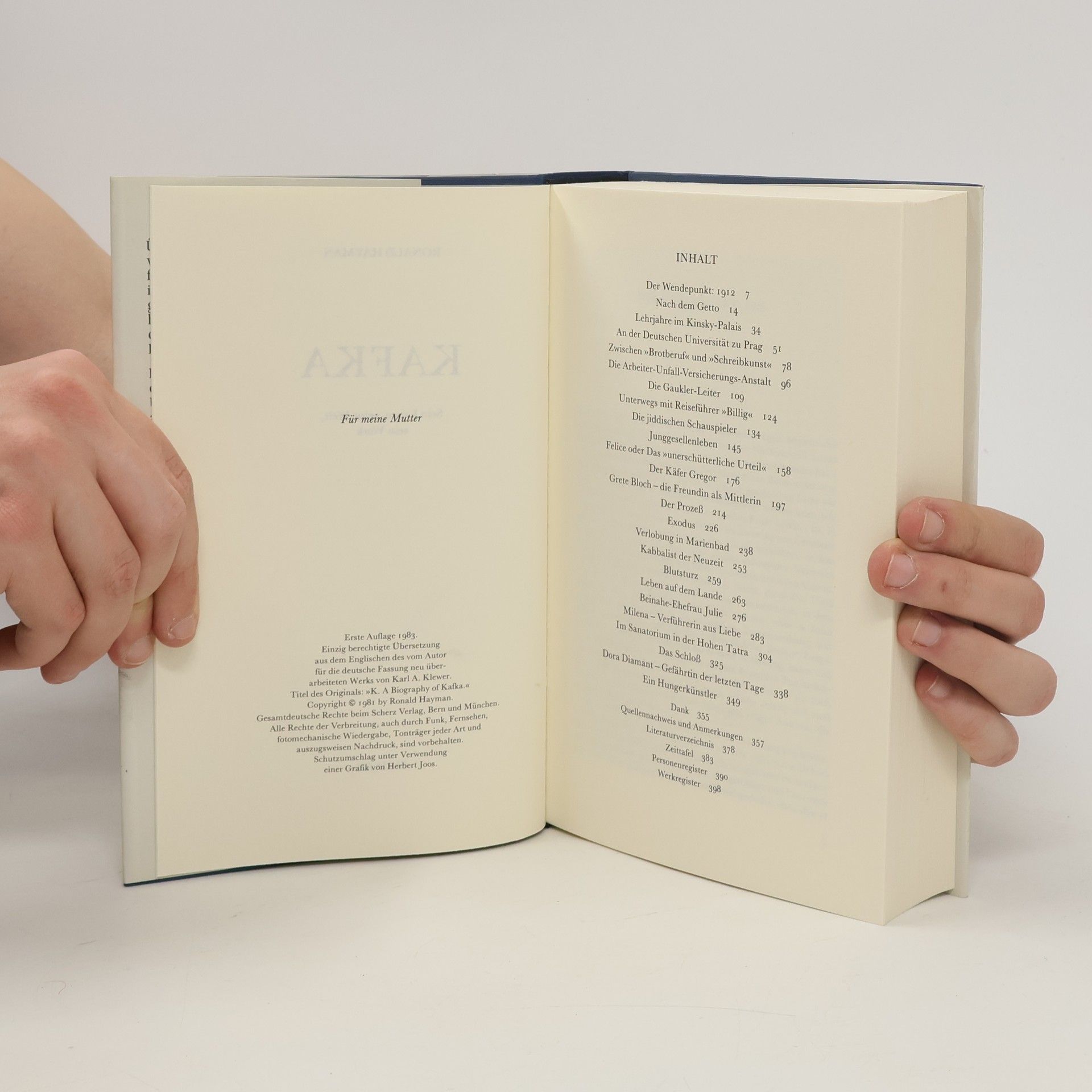 Ronald Hayman Franz KafkaSein Leben, seine Welt, sein Werk