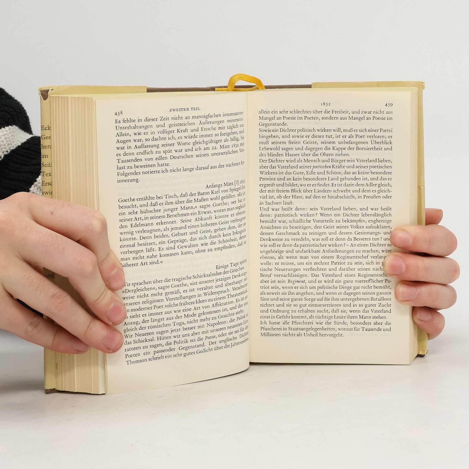 Johann Wolfgang von Goethe Gespräche mit Goethe in den letzten Jahren seines Lebens