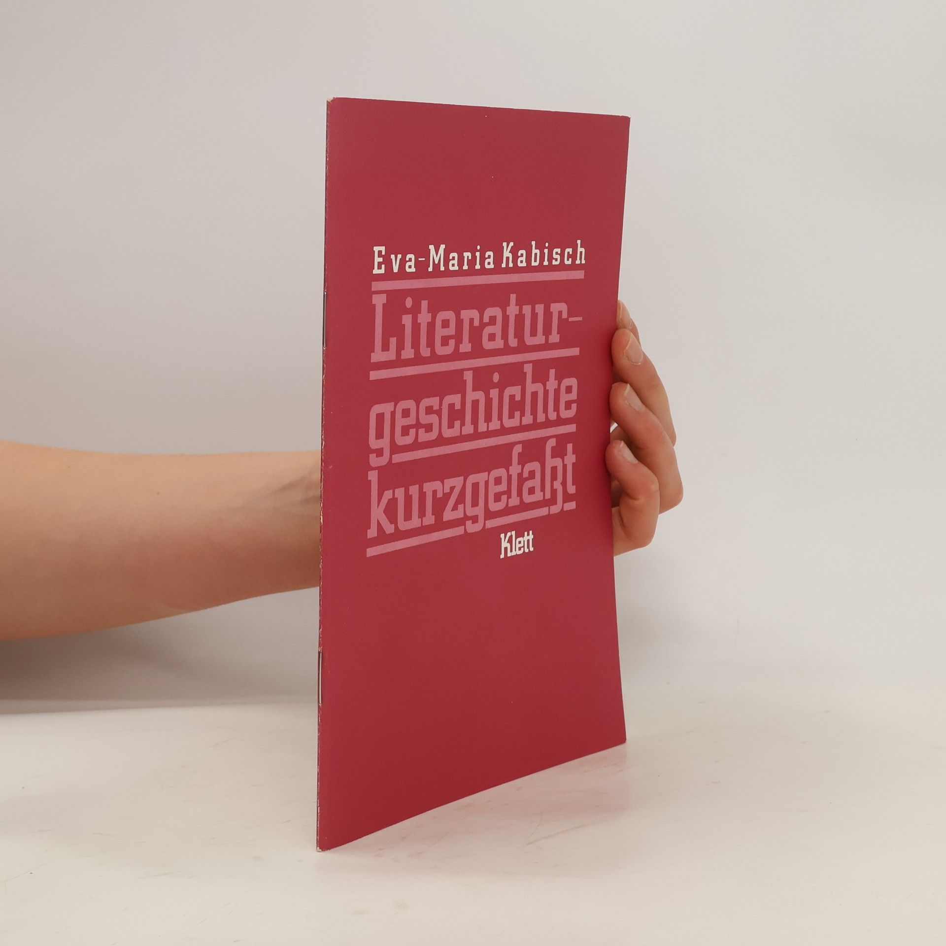 Eva-Maria Kabisch Literaturgeschichte kurz gefasst