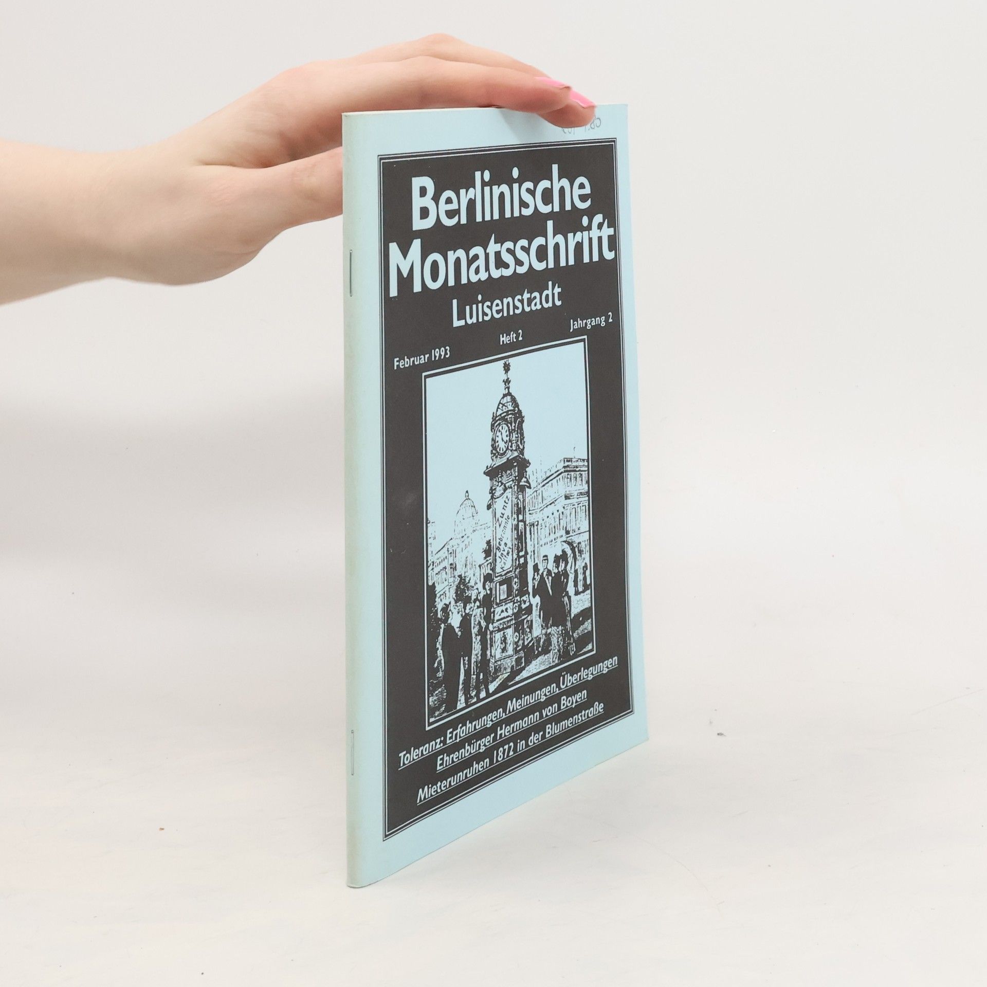 Collectif d'auteurs Berlinische Monatsschrift Luisenstadt