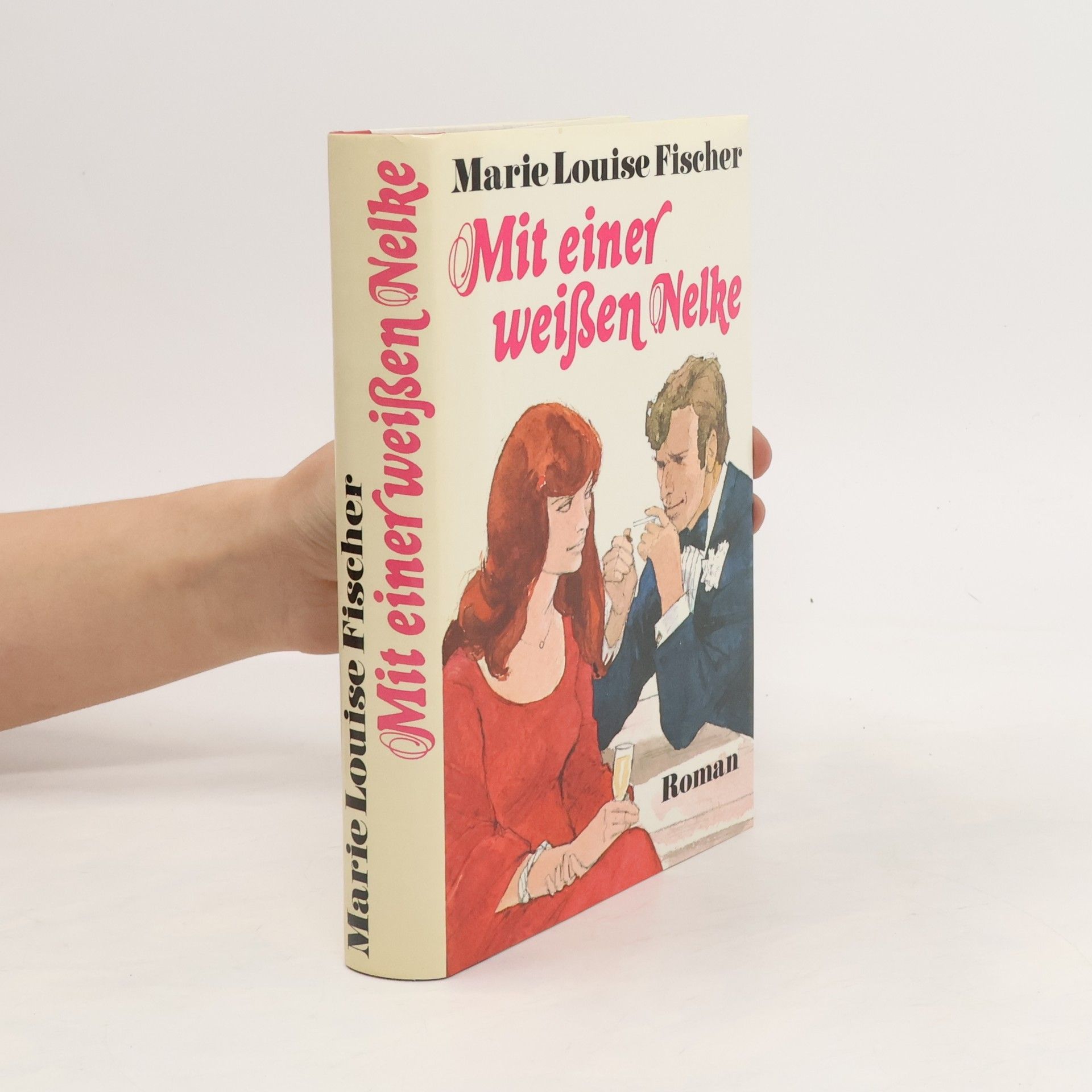 Marie Louise Fischer Mit einer weißen Nelke