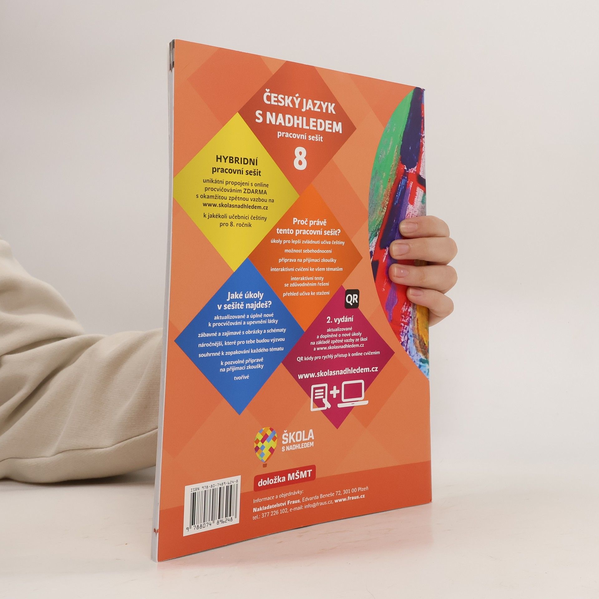 Various authors Český jazyk s nadhledem 8. Pracovní sešit pro základní školy a víceletá gymnázia