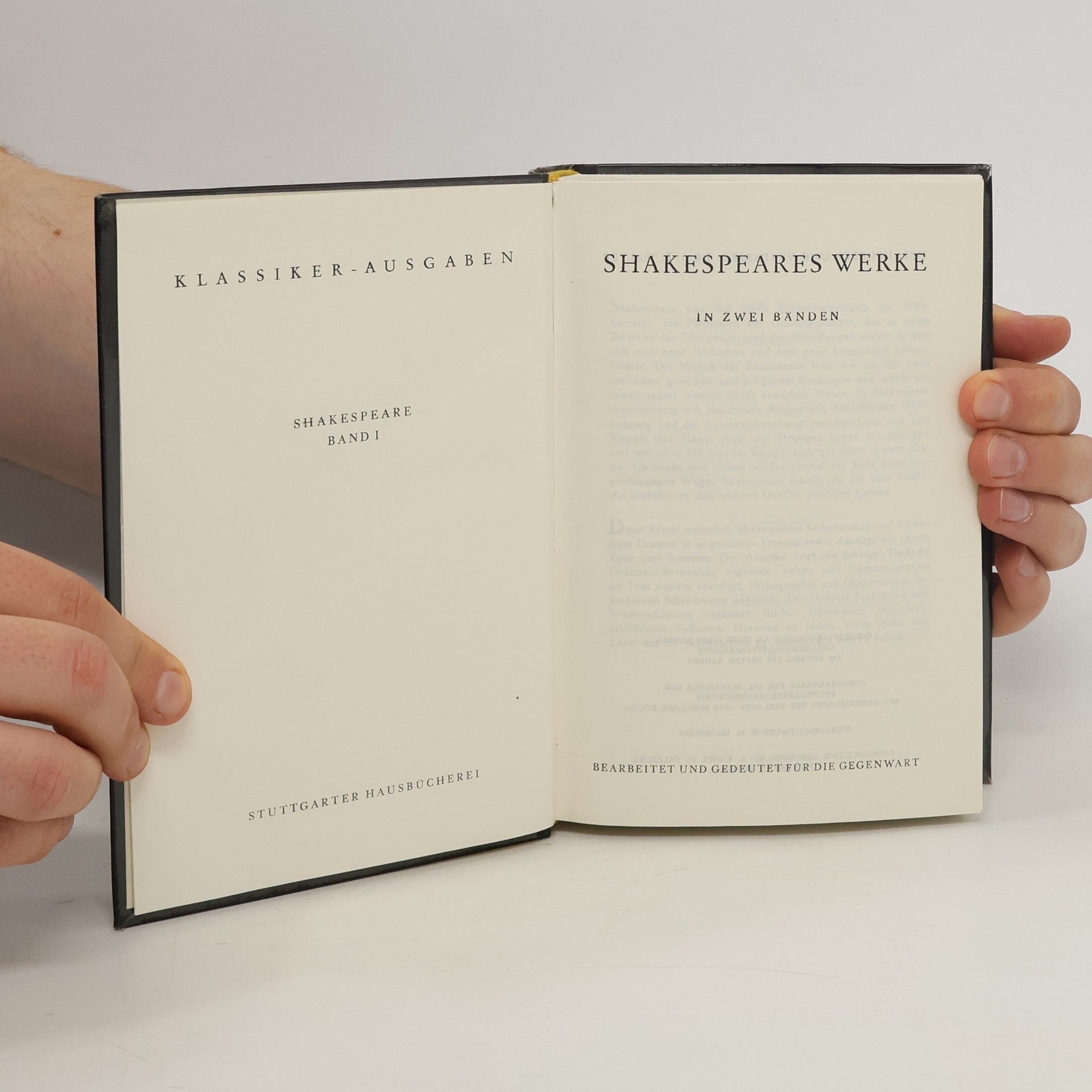 William Shakespeare Shakespeares Werke I