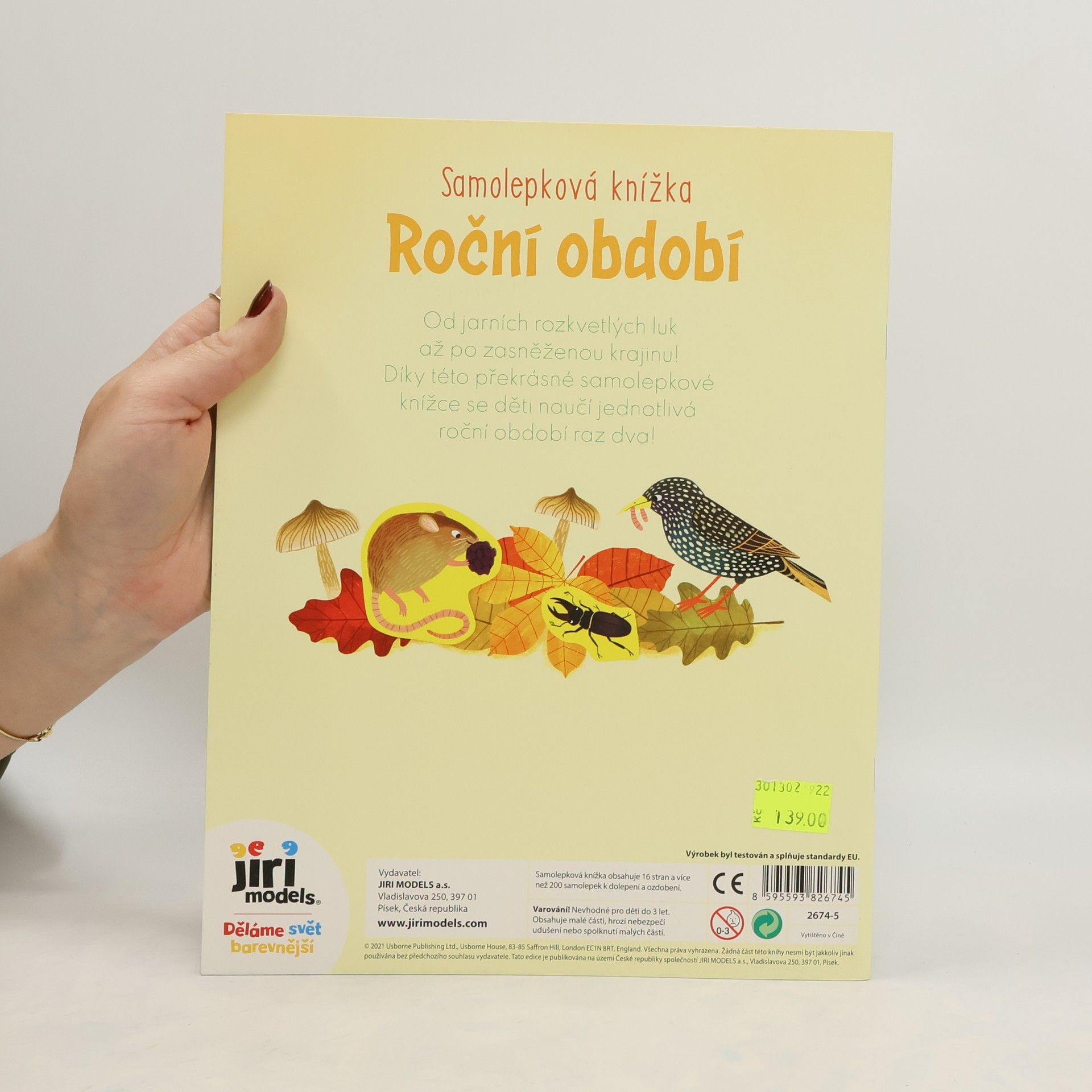 Kolektiv autorů Samolepková knížka roční období