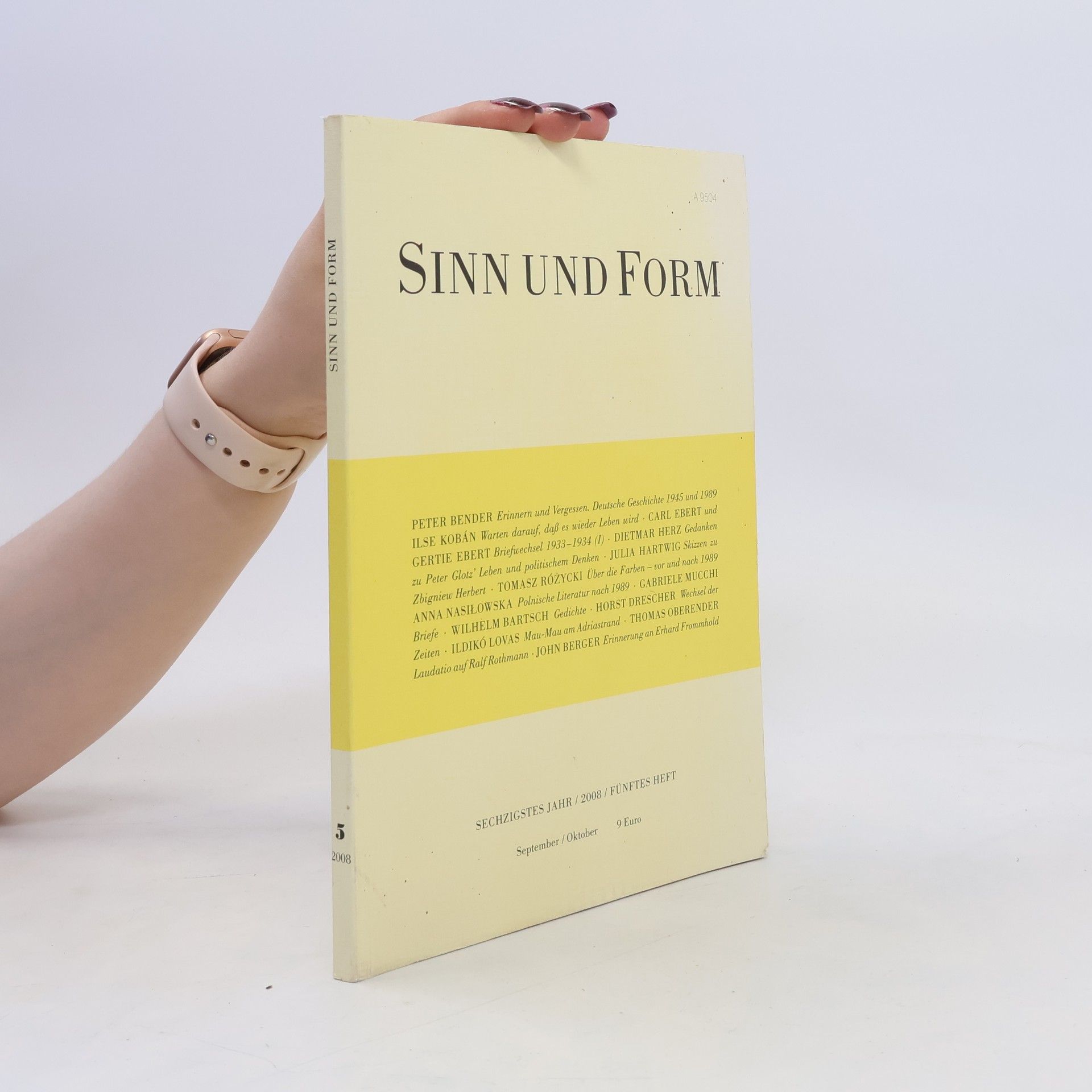 Autorenkollektiv Sinn und Form 9-10/2008