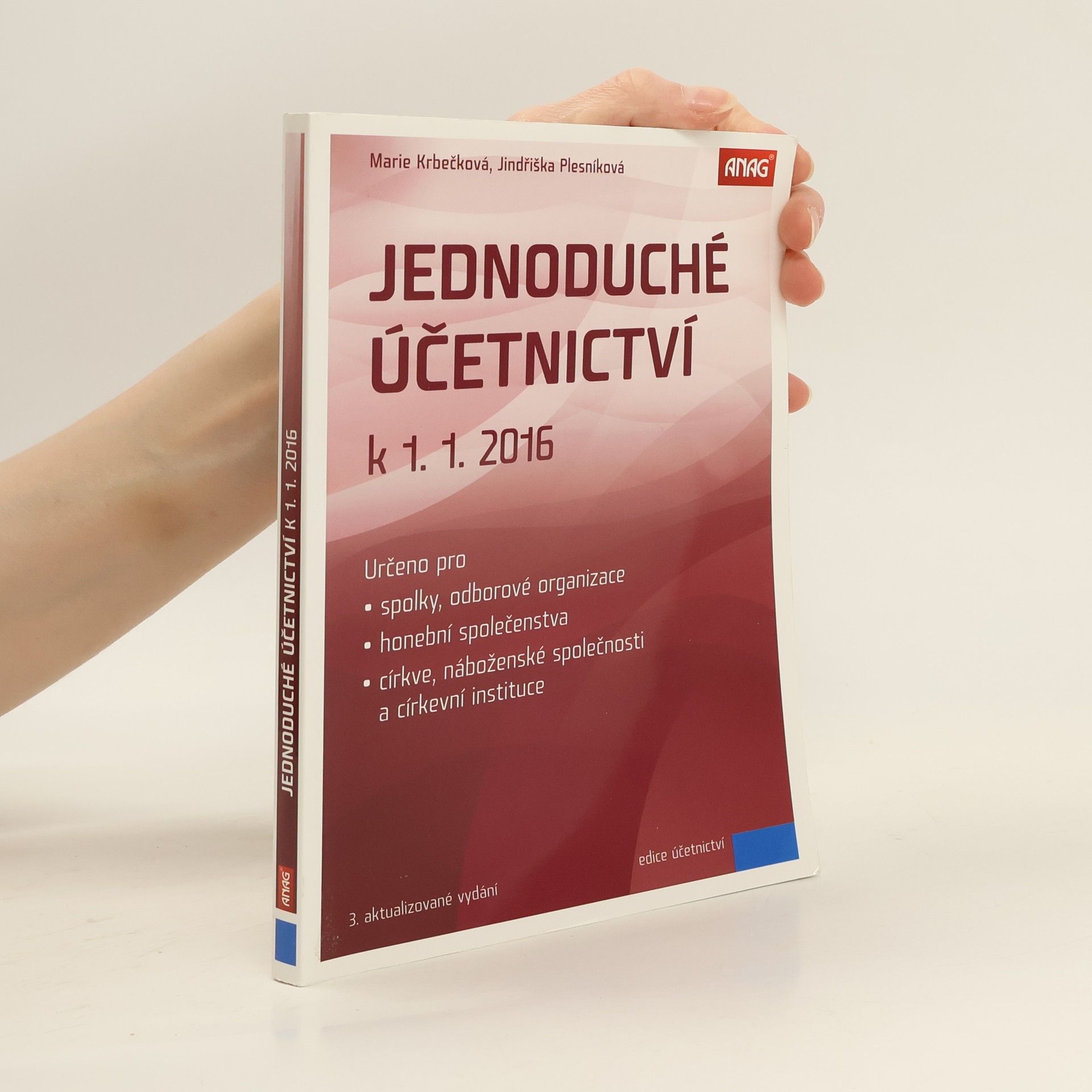 Marie Krbečková Jednoduché účetnictví k 1. 1. 2016