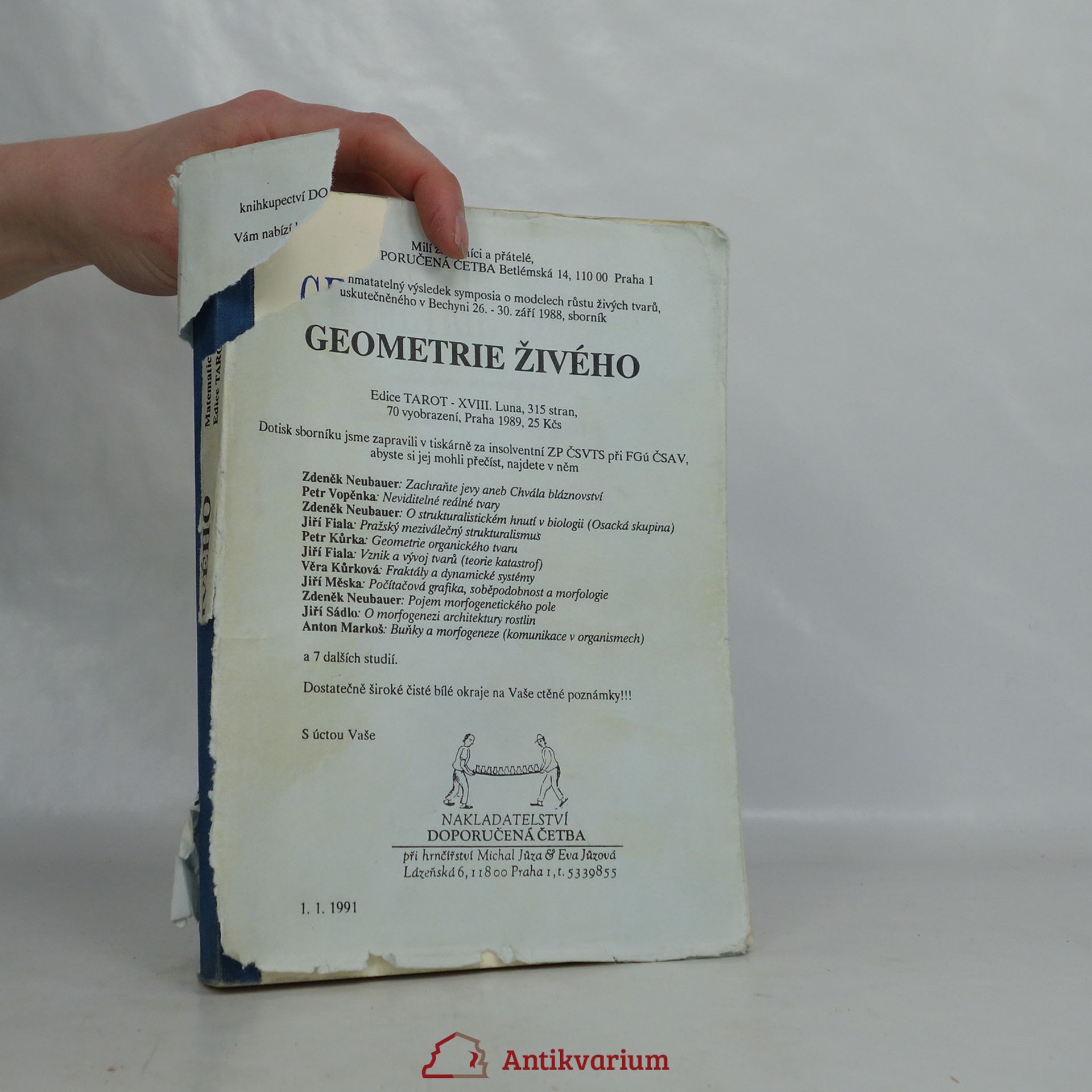 Petr Kurka Geometrie živého. Matematické modely morfogeneze