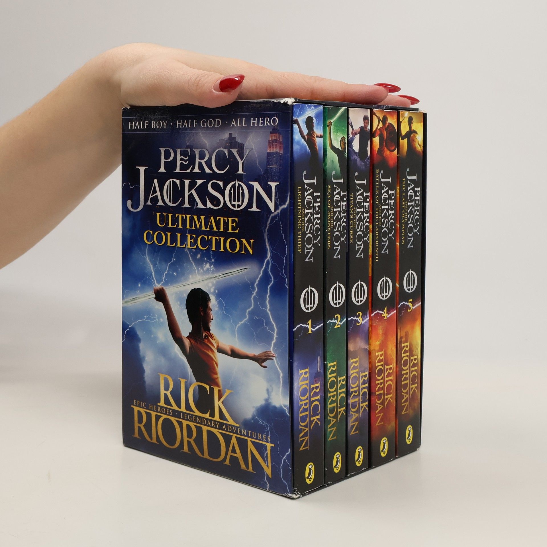 Rick Riordan Percy Jackson Series by Rick Riordan 5 Books Collection Box Set