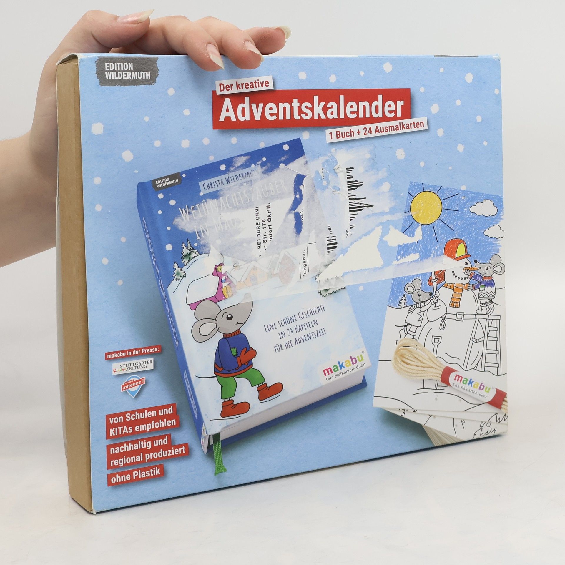kolektiv Der Kreative Adventskalender 1 Buch + 24 Ausmalkarten