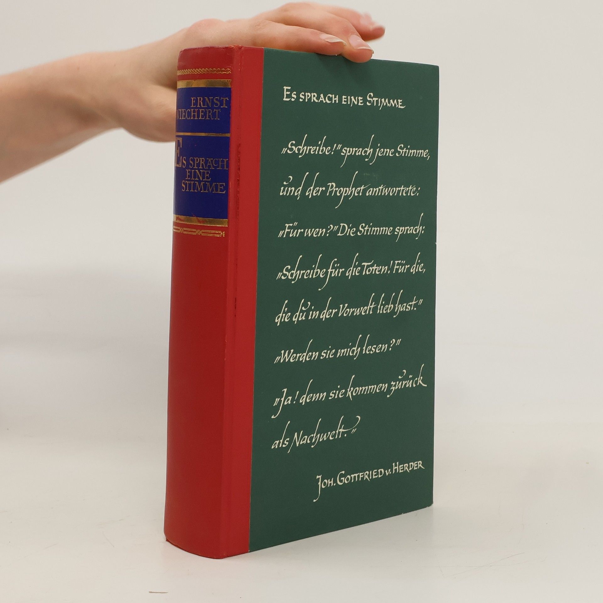 Ernst Wichert Es sprach eine Stimme