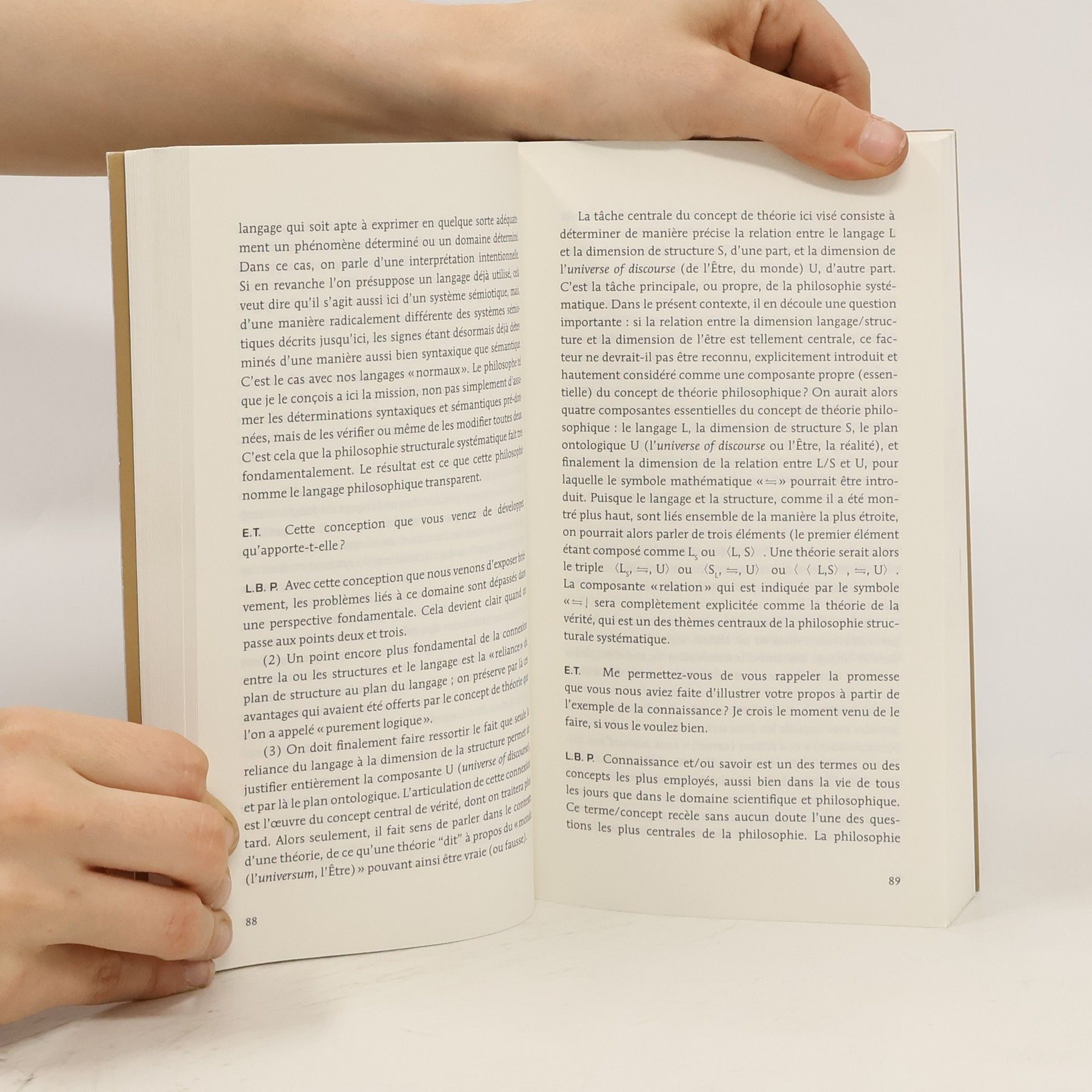 Bruno L. Puntel La philosophie comme discours systématique