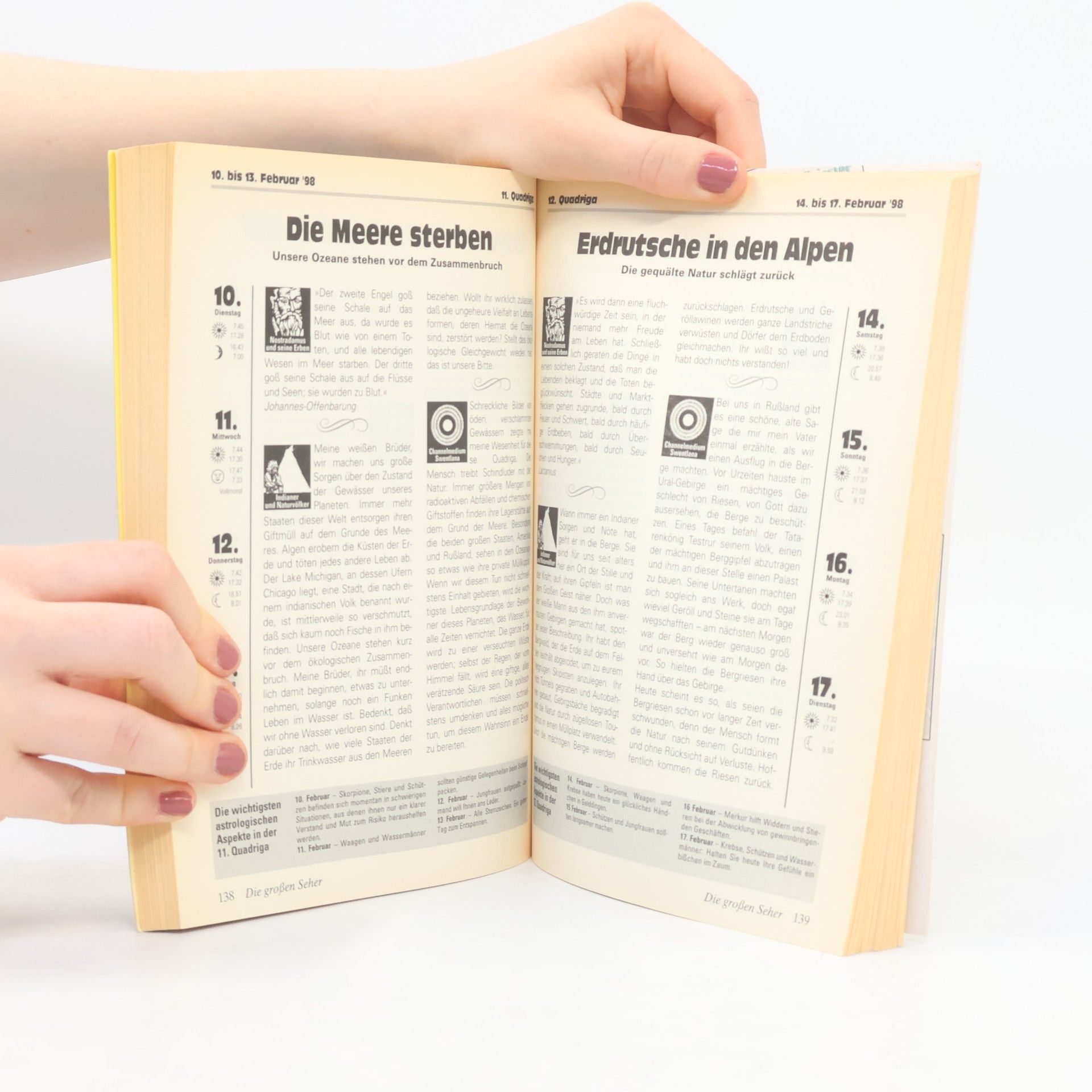 Autorenkollektiv Die großen Seher. Das Prognose-Jahrbuch für 1998