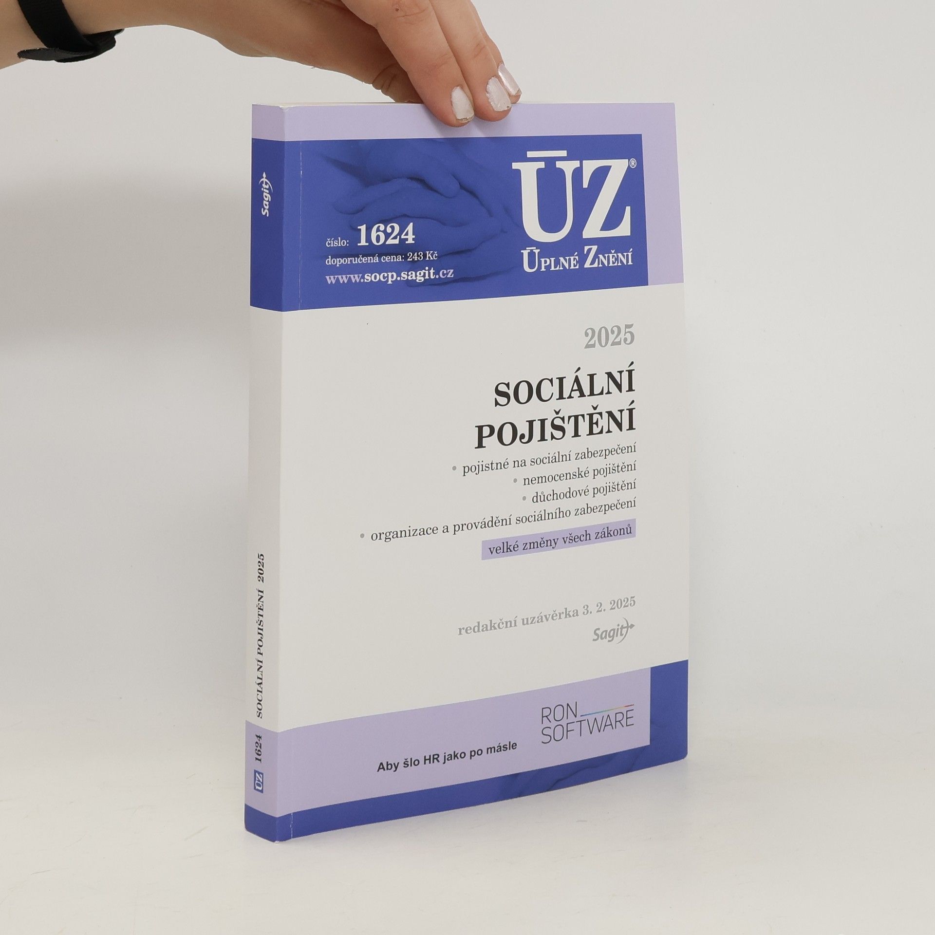 Collectif d'auteurs Úplné znění 2025. Sociální pojištění. Pojistné na sociální zabezpečení, nemocenské pojištění, důchodové pojištění, organizace a provádění sociálního zabezpečení