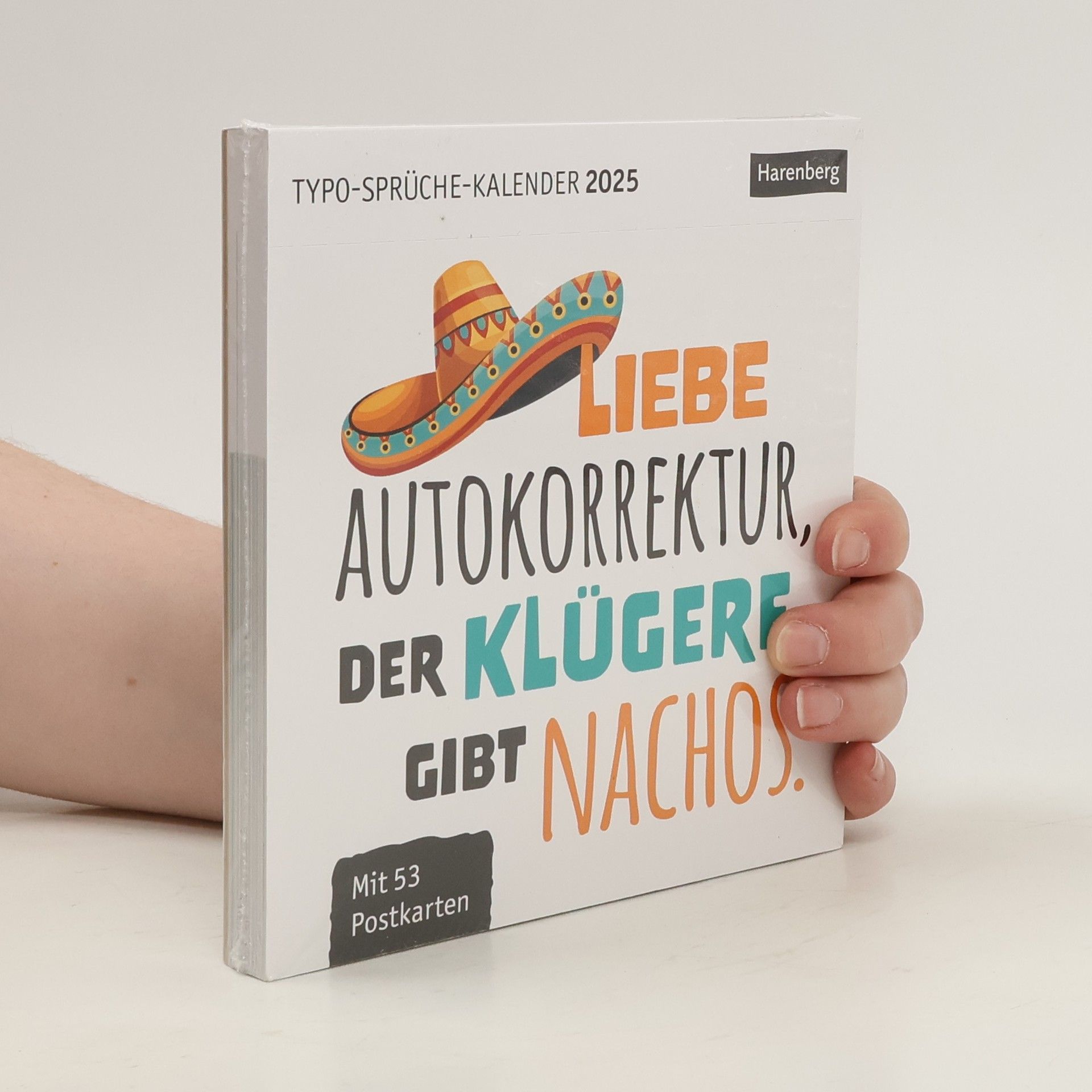Harenberg Typo-Sprüche-Kalender Postkartenkalender 2025 - Wochenkalender mit 53 Postkarten