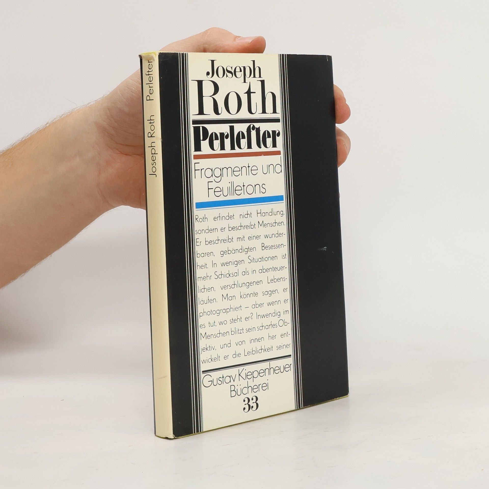 Joseph Roth Perlefter. Fragmente und Feuilletons