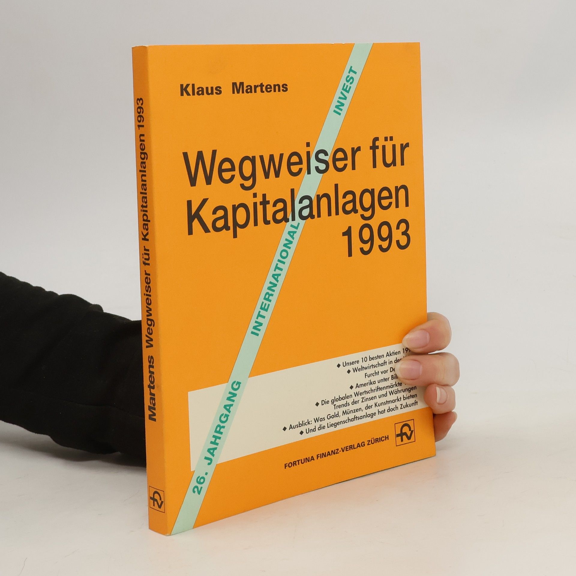 Klaus Martens Wegweiser für Kapitalanlagen 1993