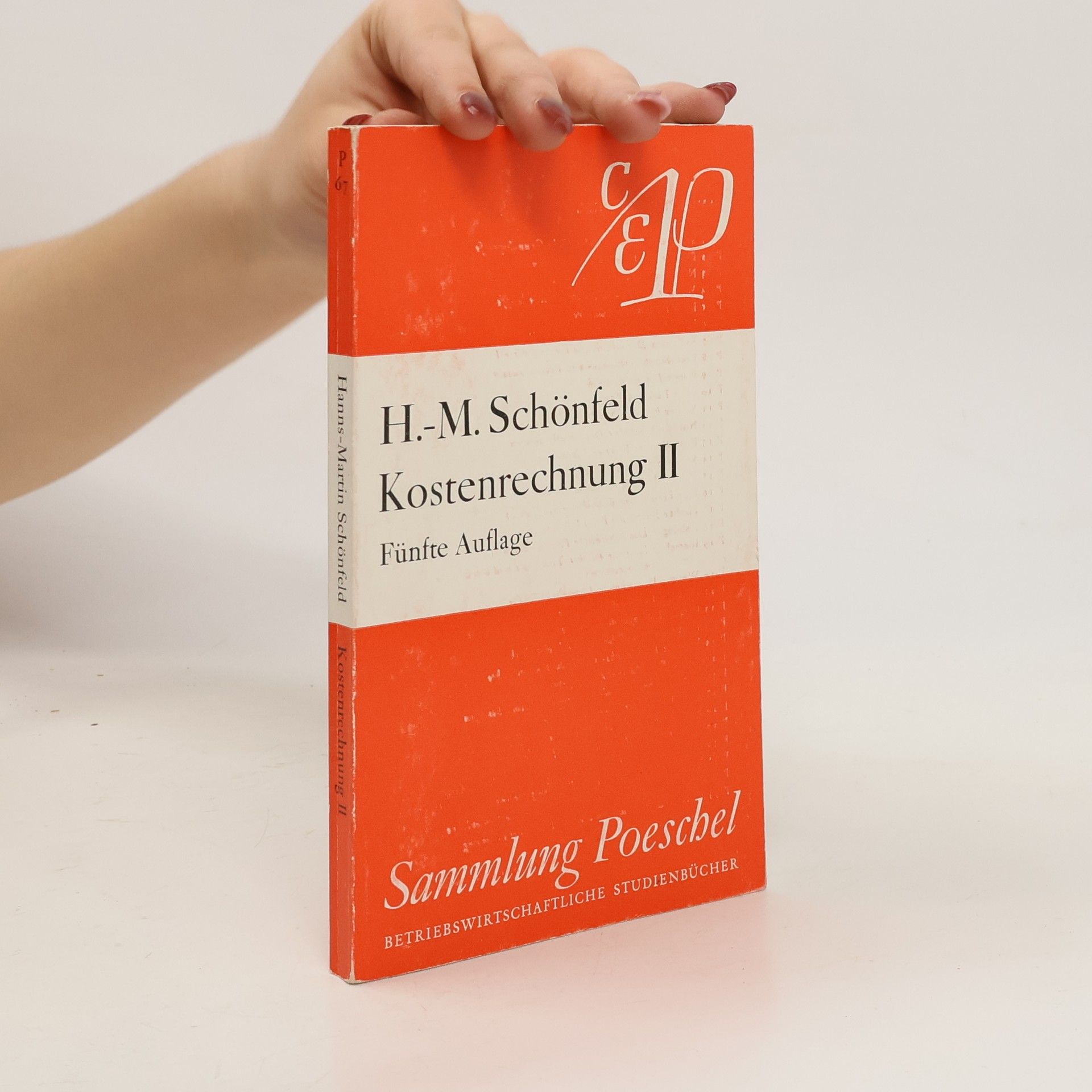 Hans-Marian Schönfeld  Kostenrechnung II