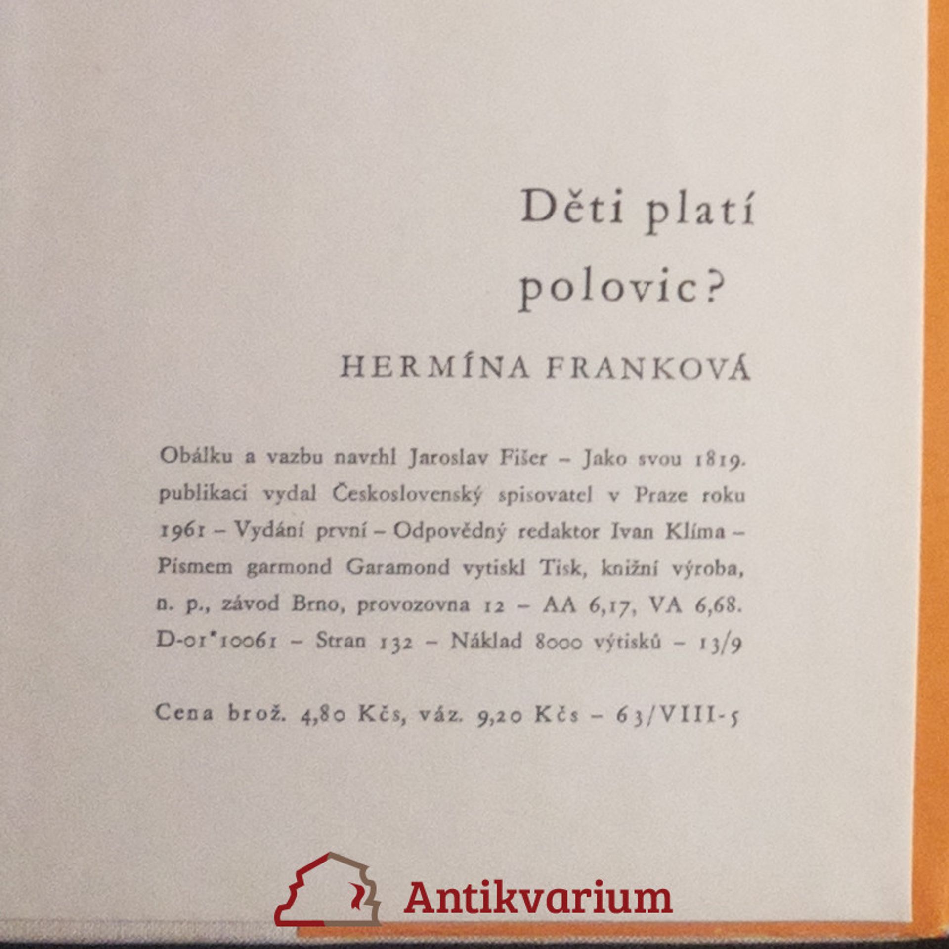 Hermína Franková Děti platí polovic?