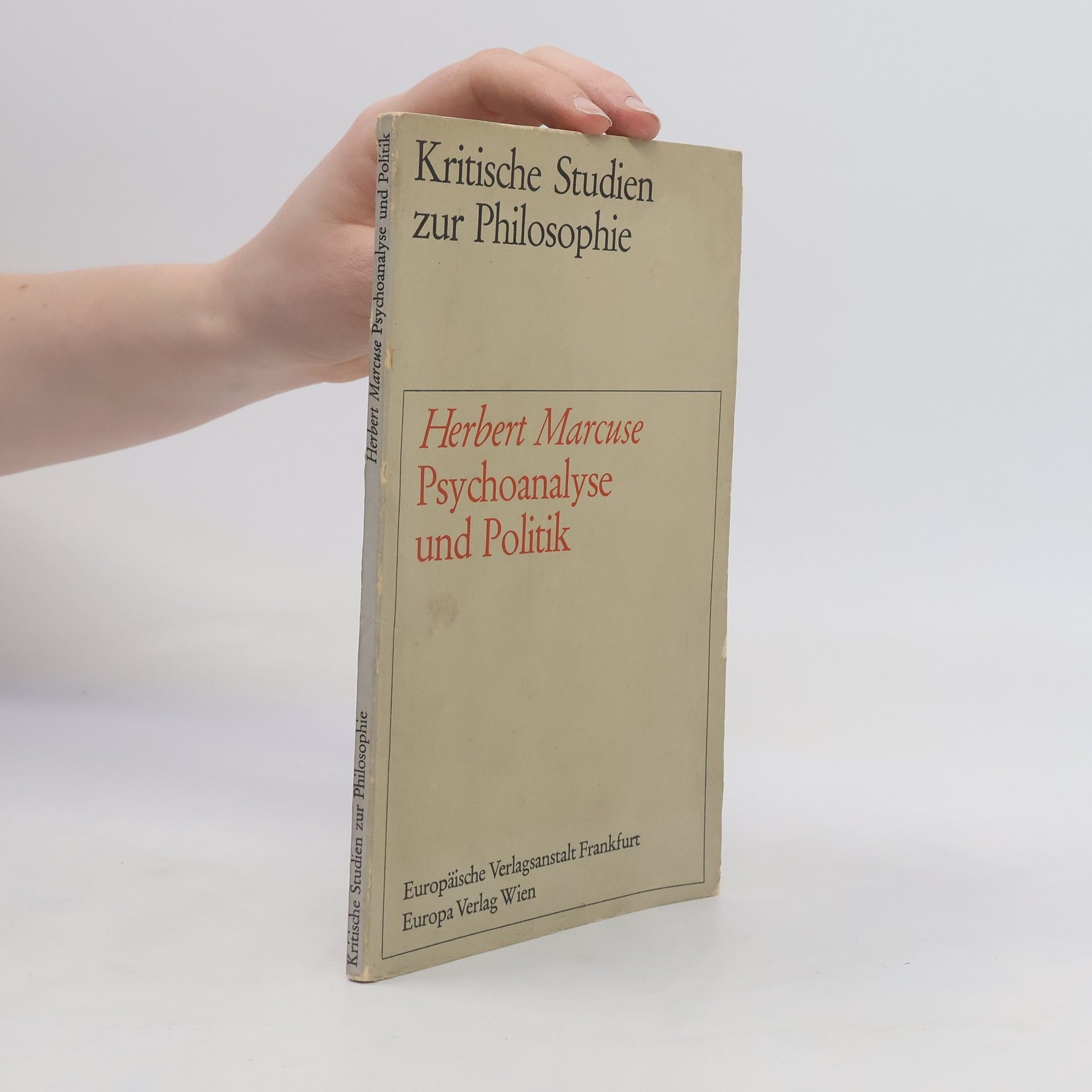 Herbert Marcuse Psychoanalyse und Politik