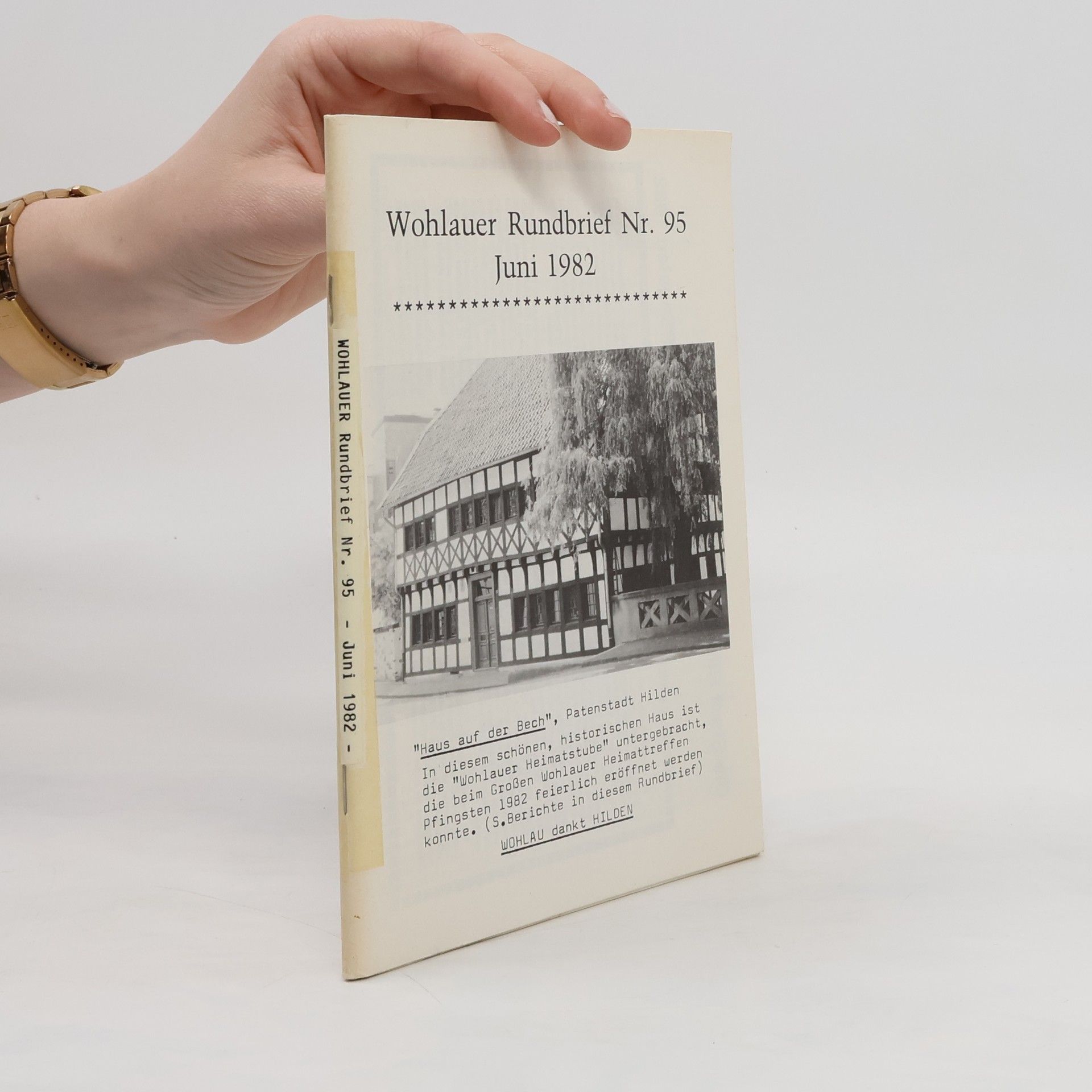 Collectif d'auteurs Wohlauer Rundbrief Nr. 95 Juni 1982