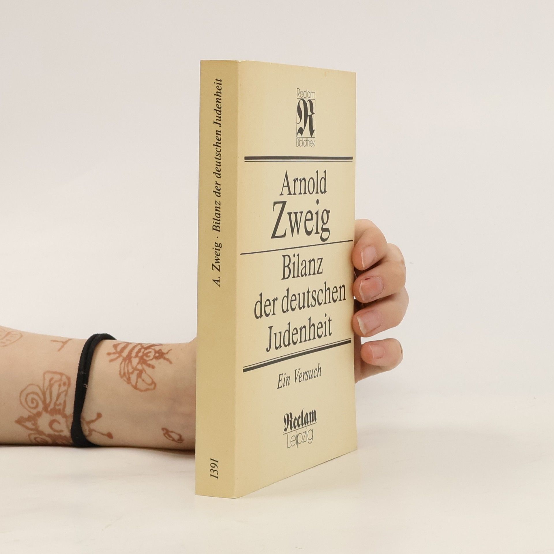 Arnold Zweig Bilanz der deutschen Judenheit