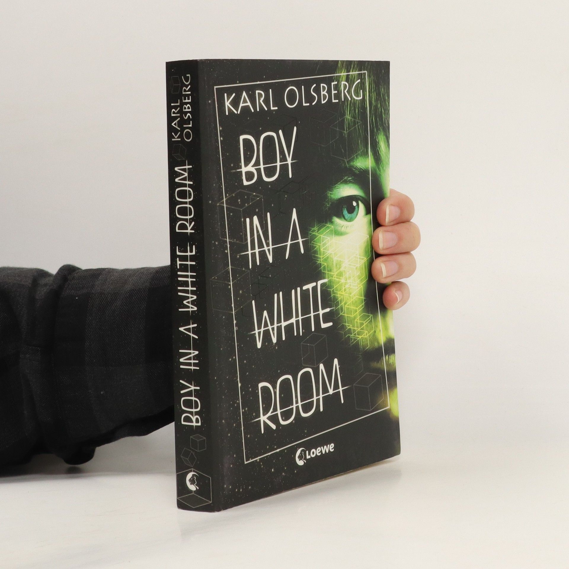 Boy in a white room