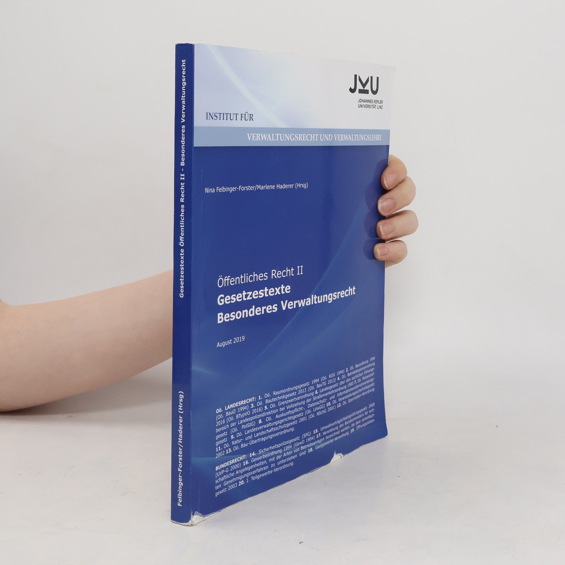 Autorenkollektiv Öffentliches Recht II. Gesetzestexte Besonderes Verwaltungsrecht